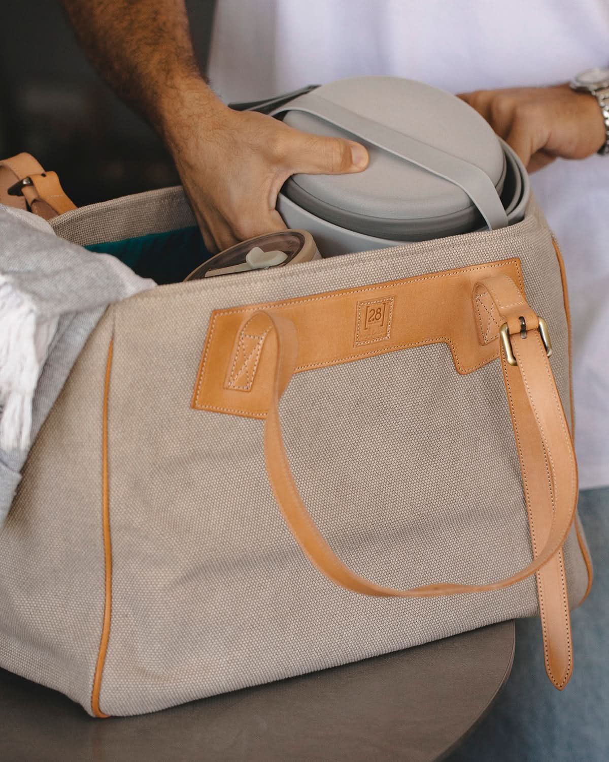 MARGARET ORGANIC COTTON DOG BAG | תיק נשיאה לכלב או תיק לבעלים