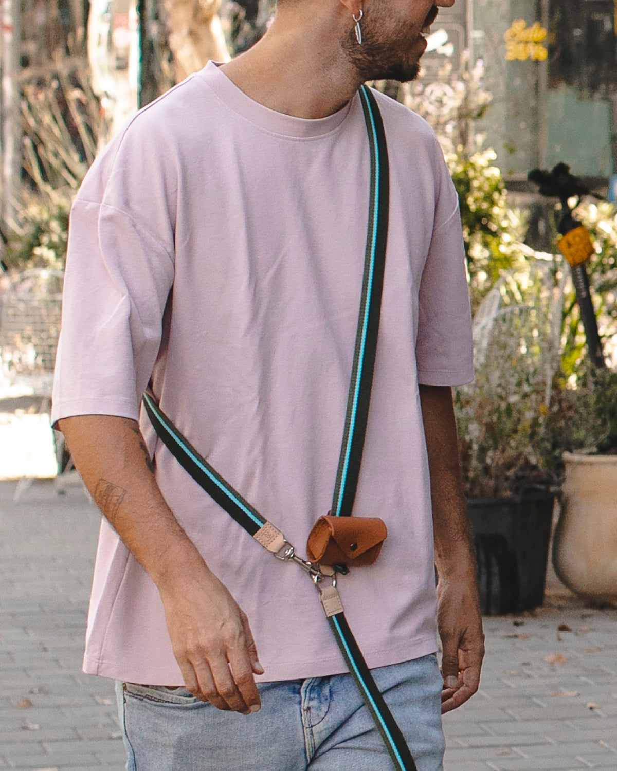 FREE-HANDS FRANCO RIBBON LEAD | רצועה ארוכה ומתכוונת לכלב