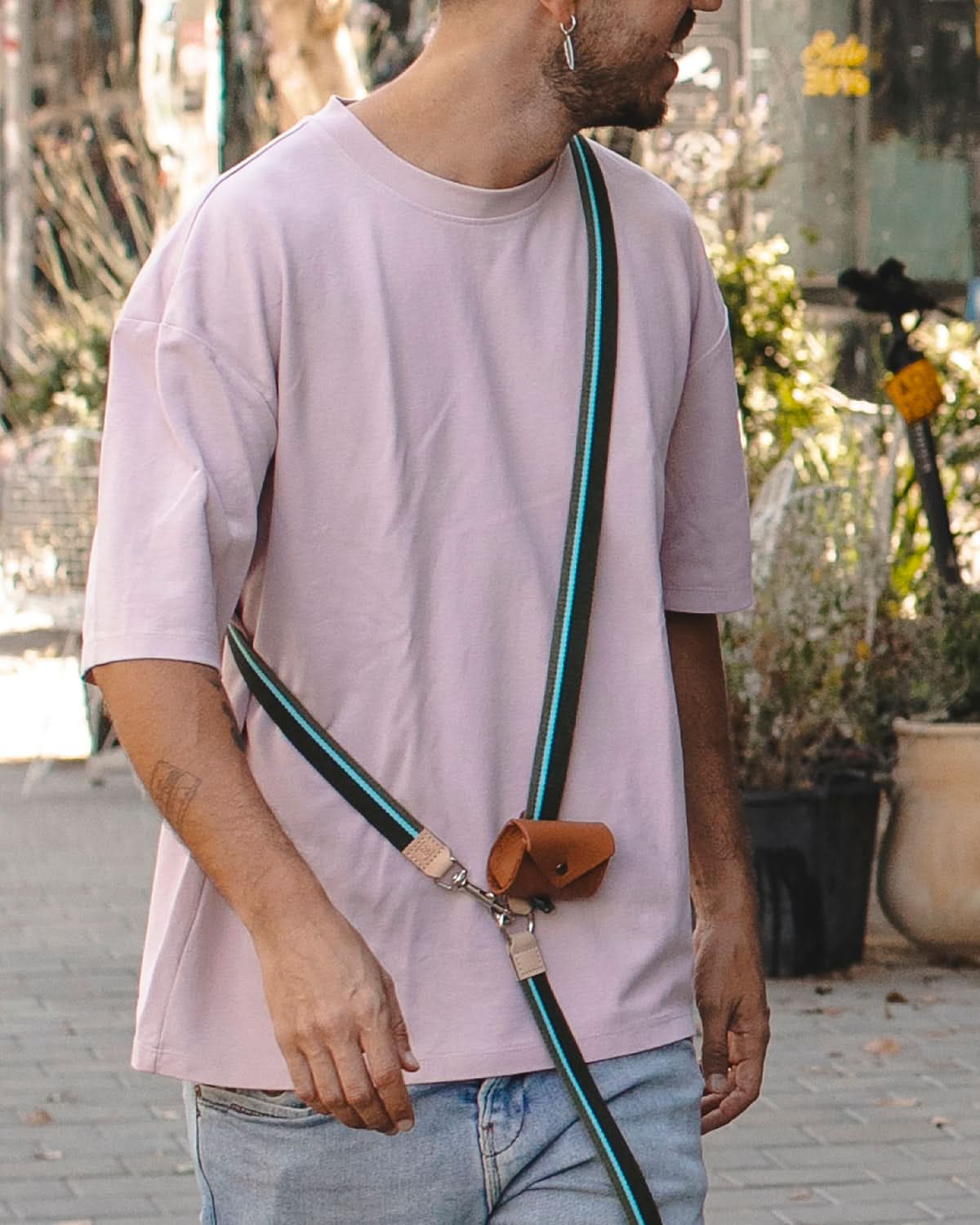 FREE-HANDS FRANCO RIBBON LEASH | רצועה ארוכה ומתכוונת לכלב