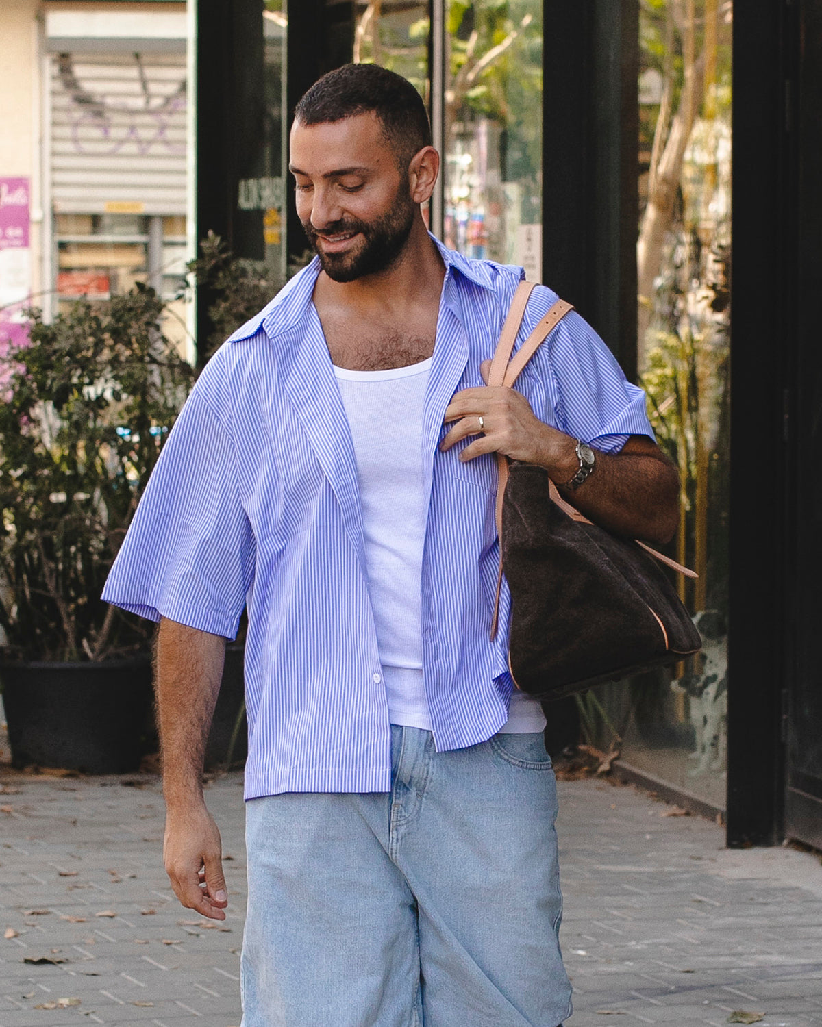 MARGARET ORGANIC COTTON DOG BAG | תיק נשיאה לכלב או תיק לבעלים