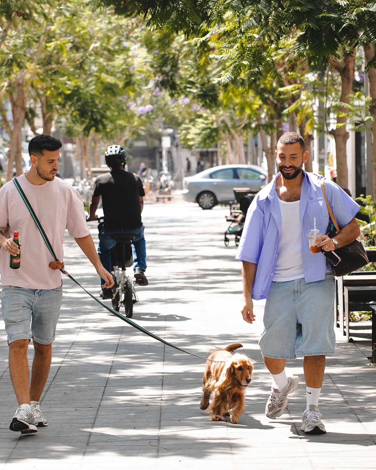 FREE-HANDS FRANCO RIBBON LEASH | רצועה ארוכה ומתכוונת לכלב