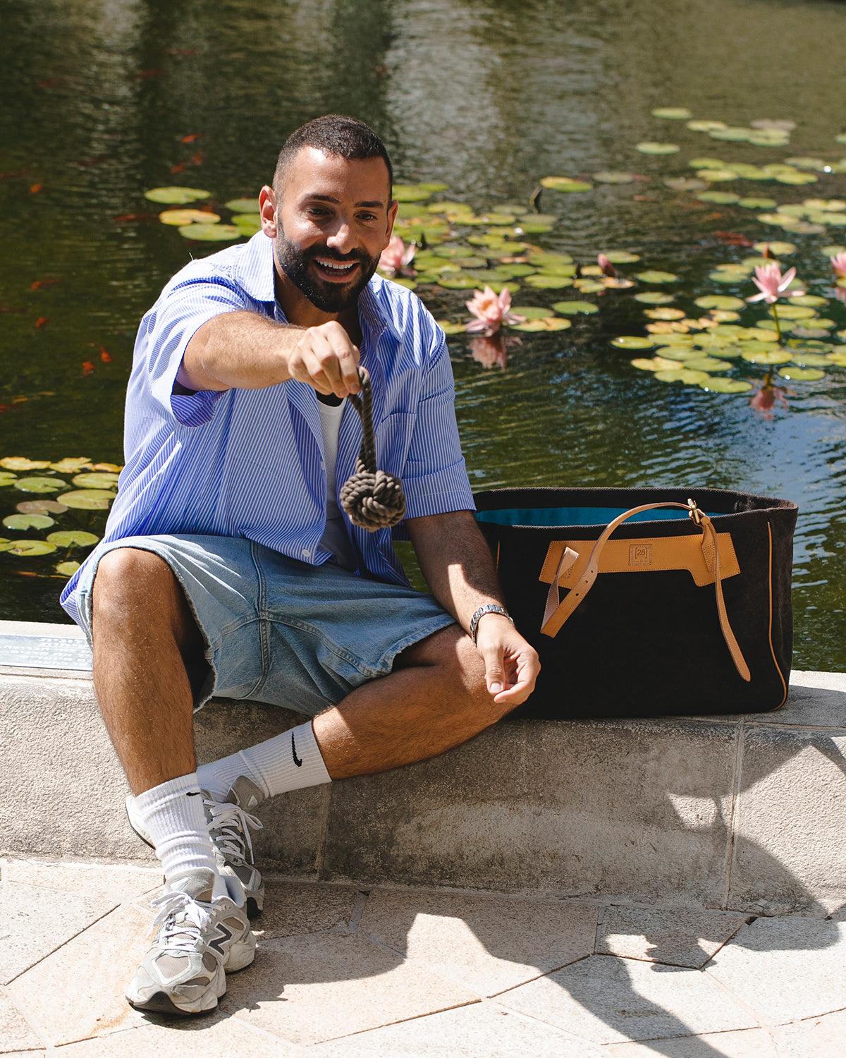 MARGARET ORGANIC COTTON DOG BAG | תיק נשיאה לכלב או תיק לבעלים