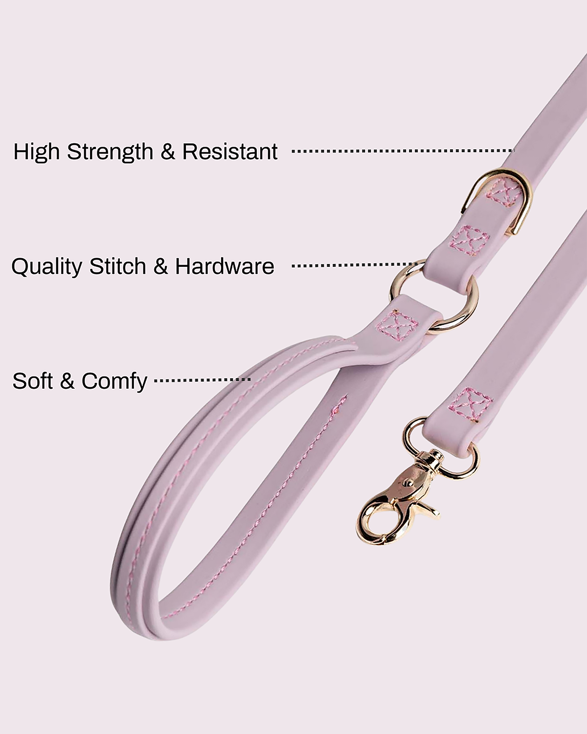 Crystal Walk Set For Dogs | סט רצועה וקולר משובץ אבן קריסטל