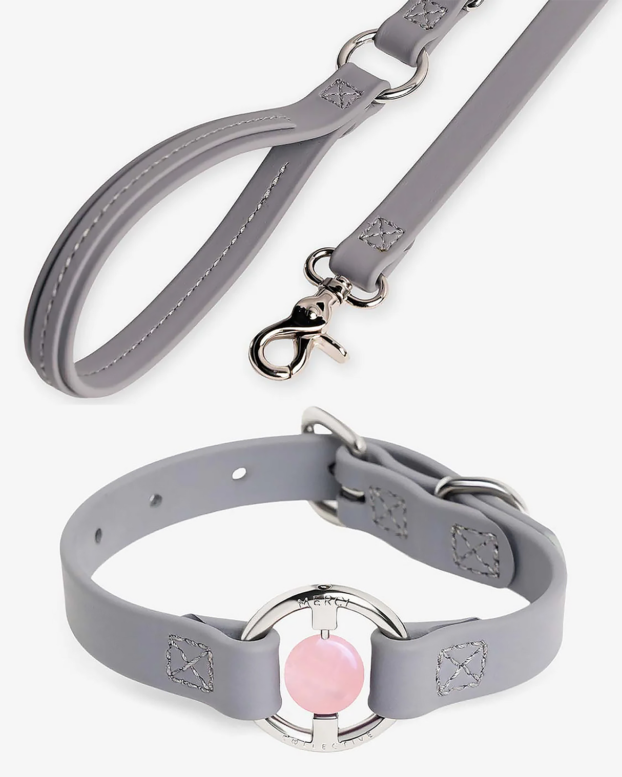 Crystal Walk Set For Dogs | סט רצועה וקולר משובץ אבן קריסטל