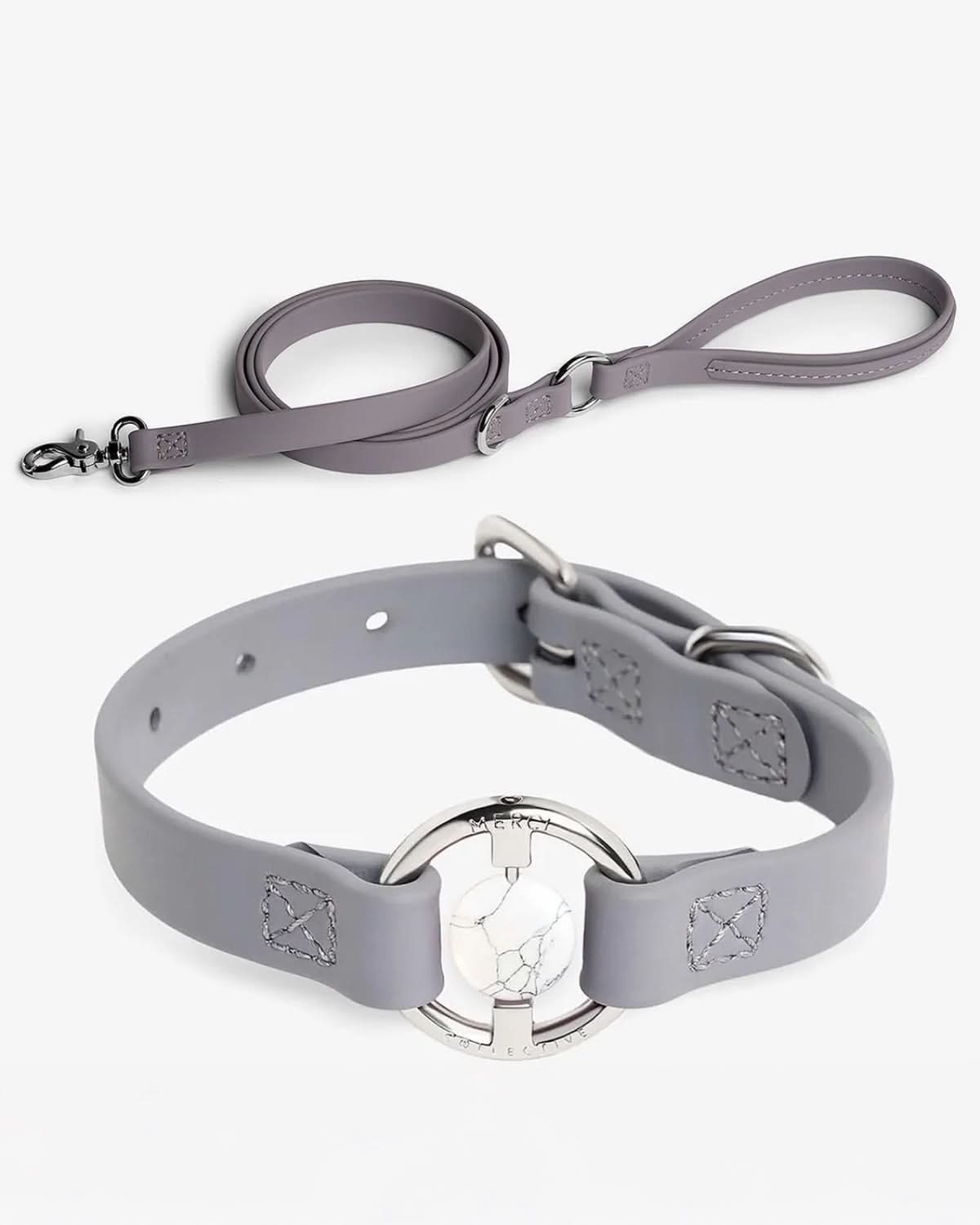 Crystal Walk Set For Dogs | סט רצועה וקולר משובץ אבן קריסטל