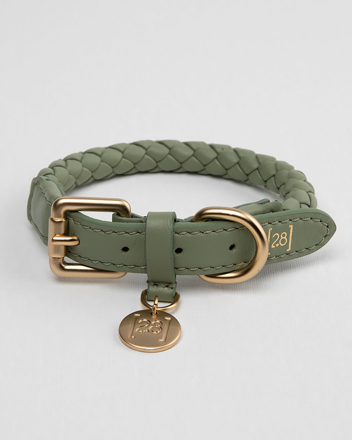 קולר קלוע לכלב מעור נאפה איטלקי | FERDINANDO NAPPA LEATHER COLLAR