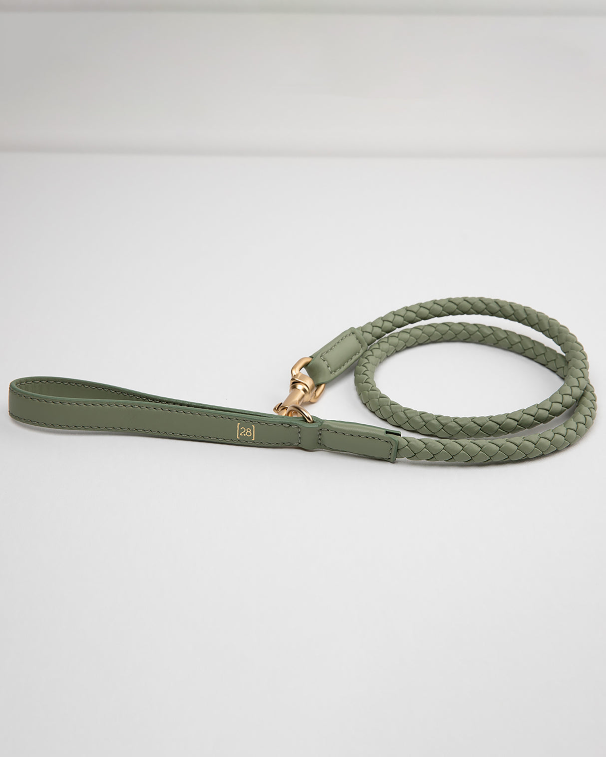 רצועה קלועה לכלב מעור נאפה איטלקי | FERDINANDO NAPPA LEATHER LEASH