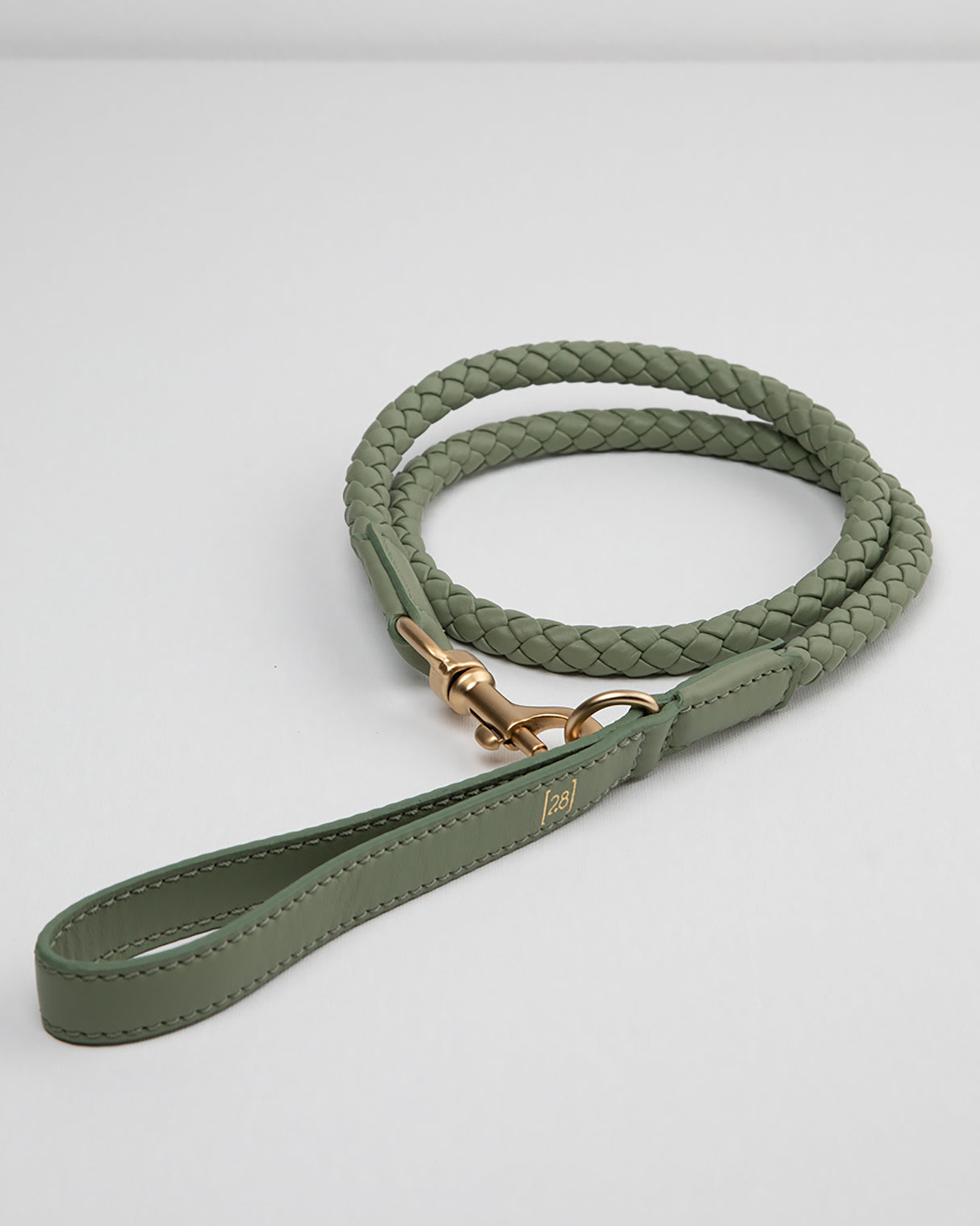 רצועה קלועה לכלב מעור נאפה איטלקי | FERDINANDO NAPPA LEATHER LEASH