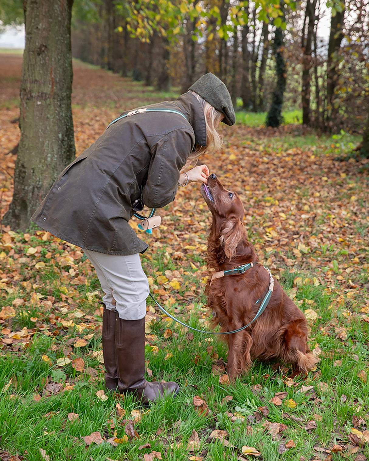 רצועה ארוכה ומתכווננת לכלב בעיצוב איטלקי | FREE-HANDS FRANCO RIBBON LEASH