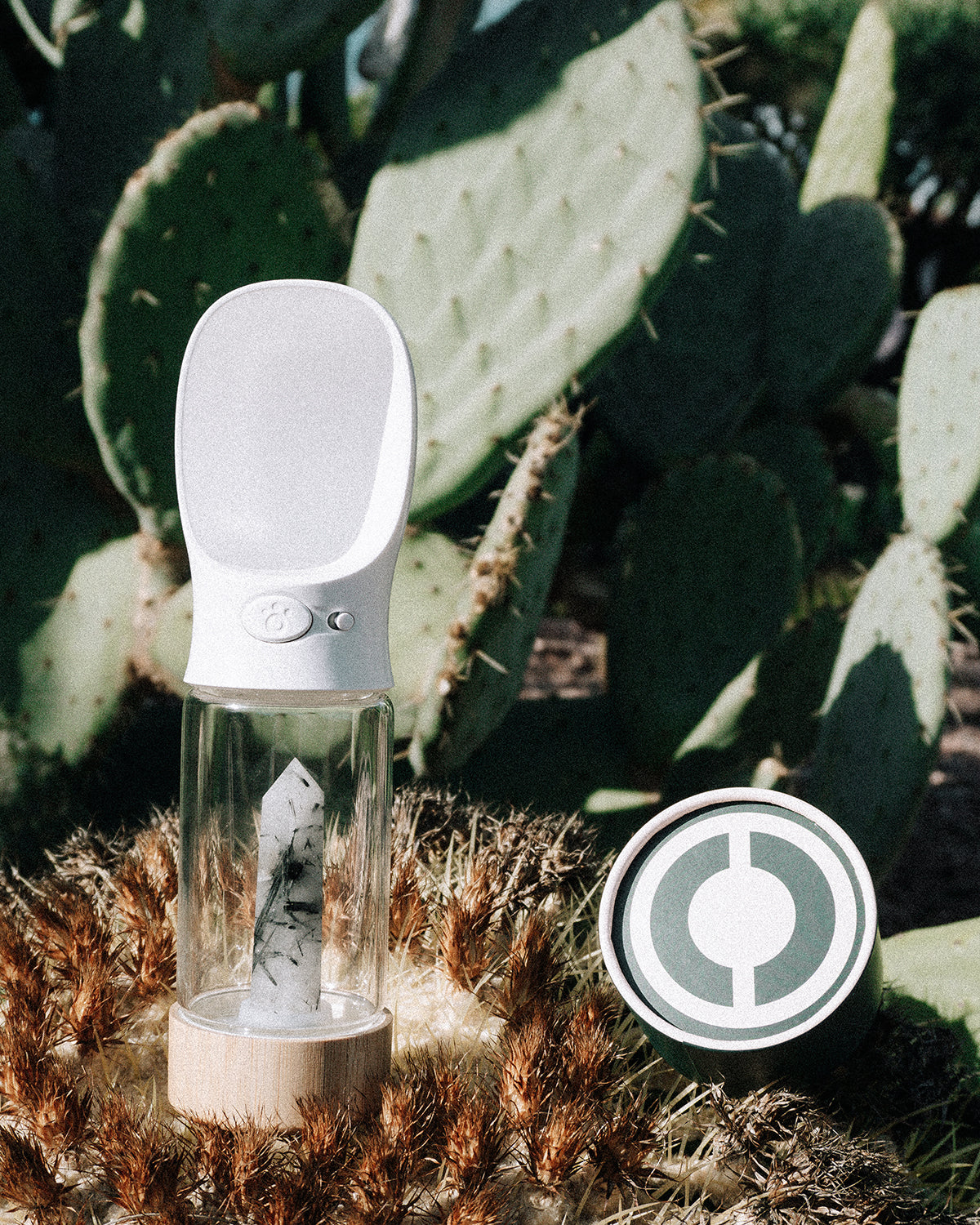 בקבוק מים קריסטל אנרגיה | בקבוק מים עם אבן קריסטל אנרגטית