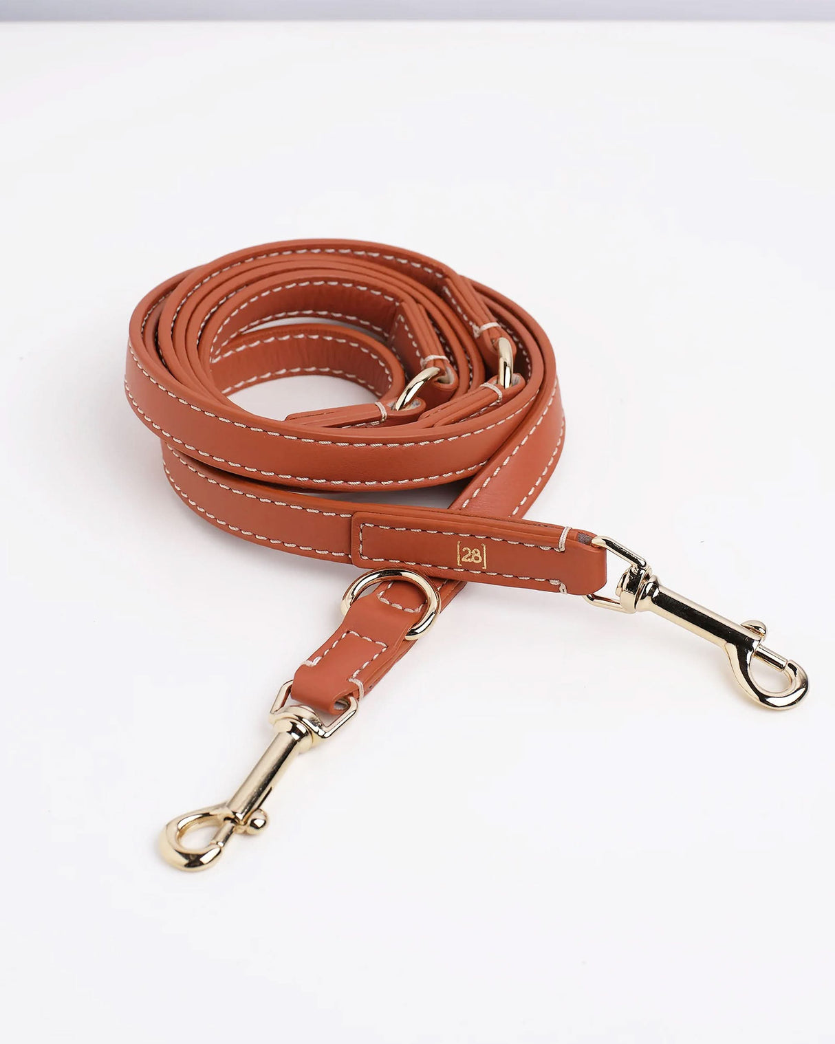 רצועת עור ארוכה ומתכווננת לכלבים, Adjustable Long Leather Dog Lead, Free Hands Leather Dog Lead
