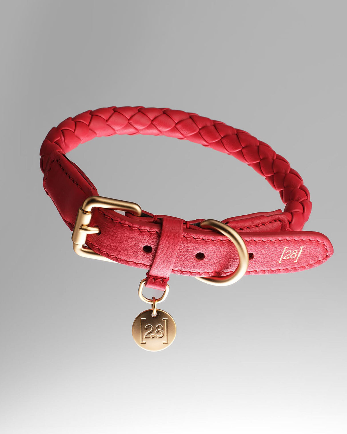 קולר קלוע לכלב מעור נאפה איטלקי | FERDINANDO NAPPA LEATHER COLLAR