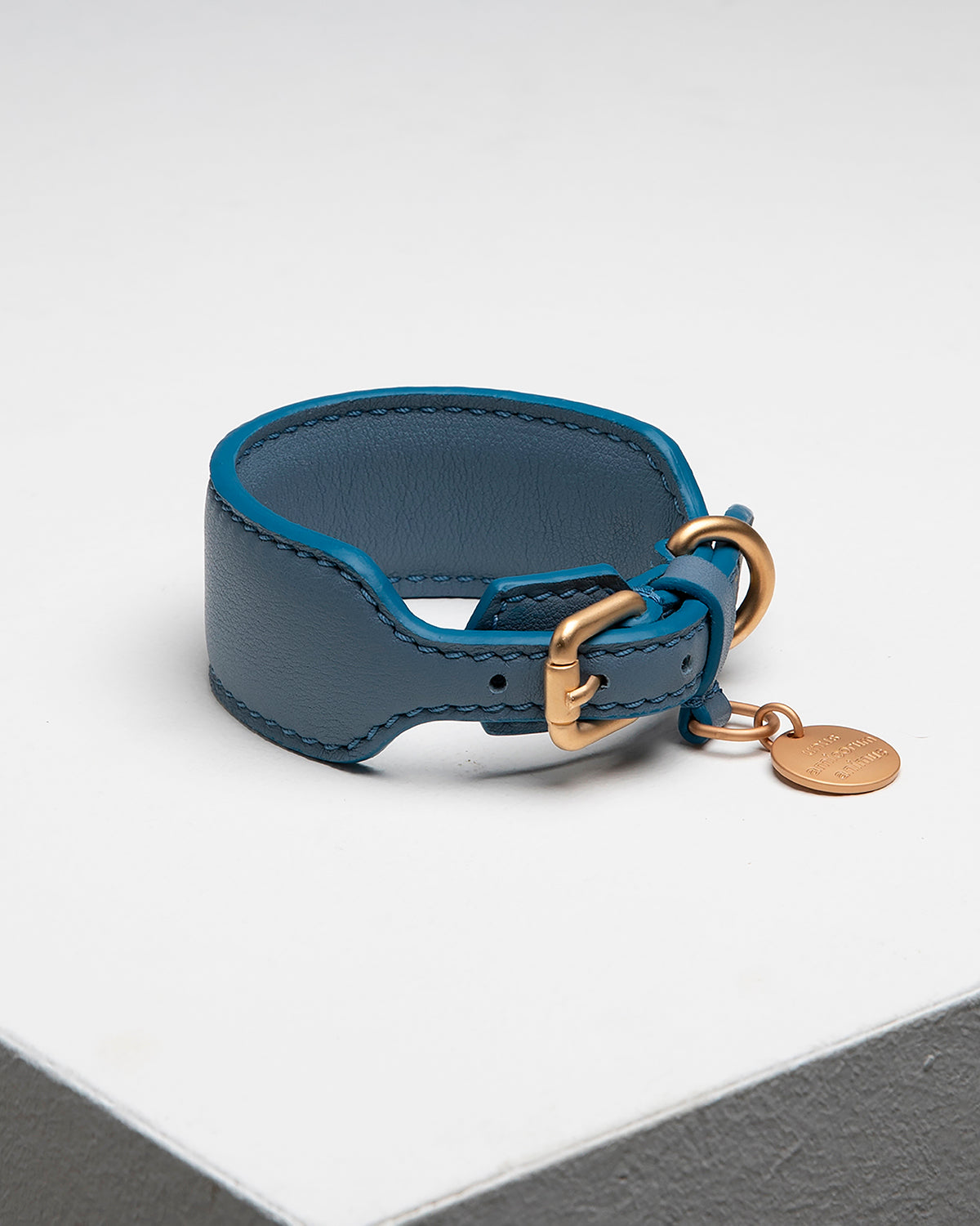 MARIO WIDE LEATHER COLLAR | קולר עור רחב לכלב