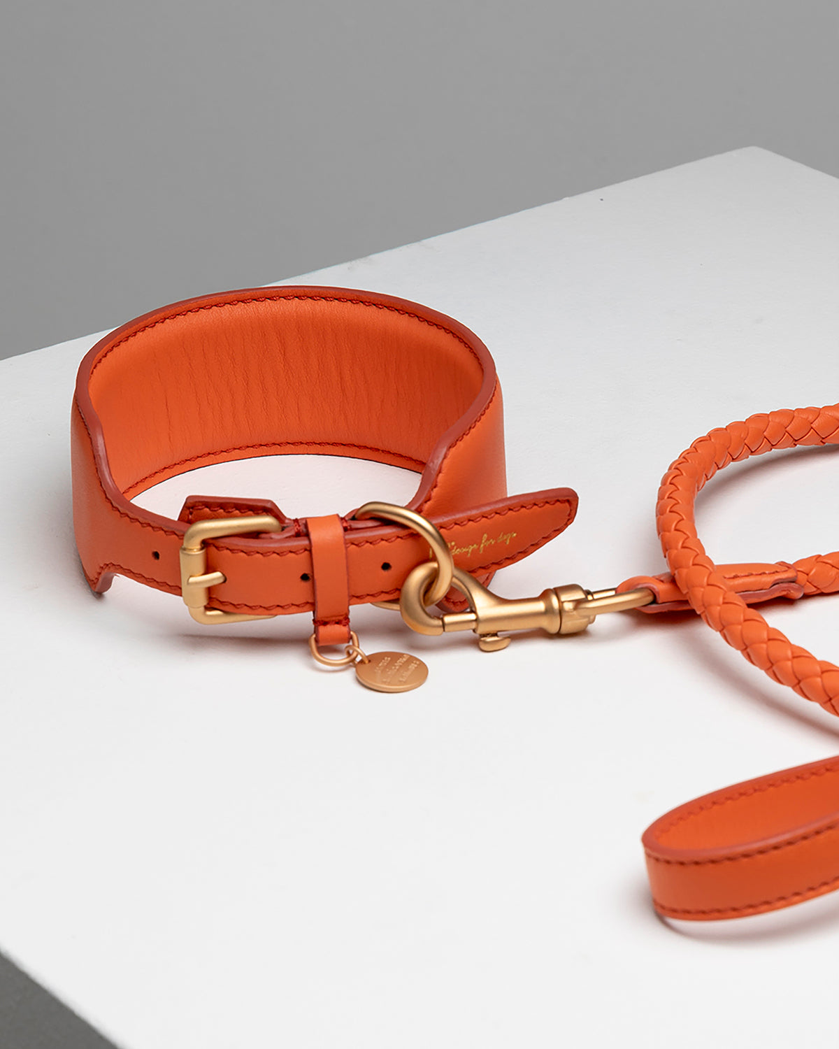 MARIO WIDE LEATHER COLLAR | קולר עור רחב לכלב