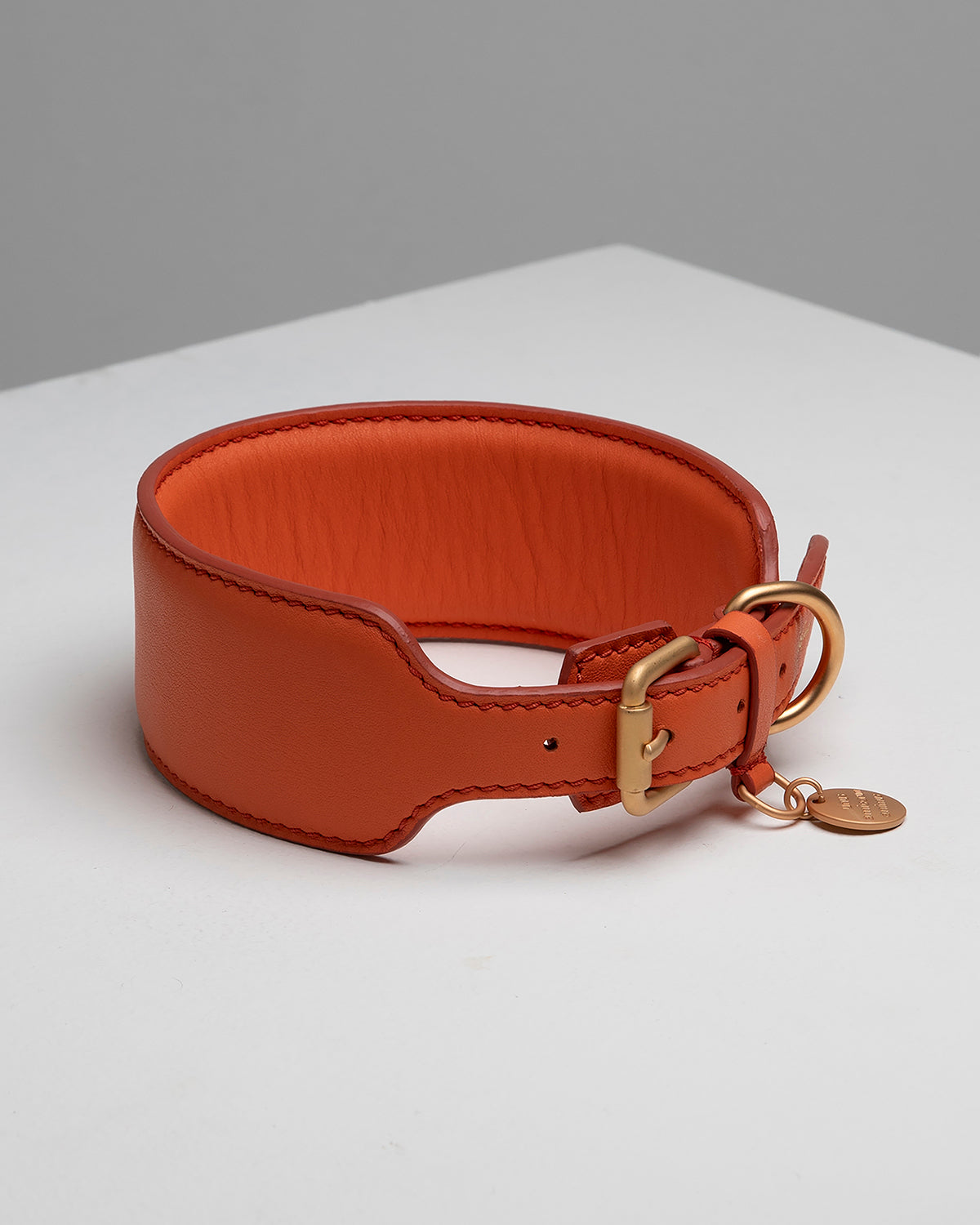 MARIO WIDE LEATHER COLLAR | קולר עור רחב לכלב