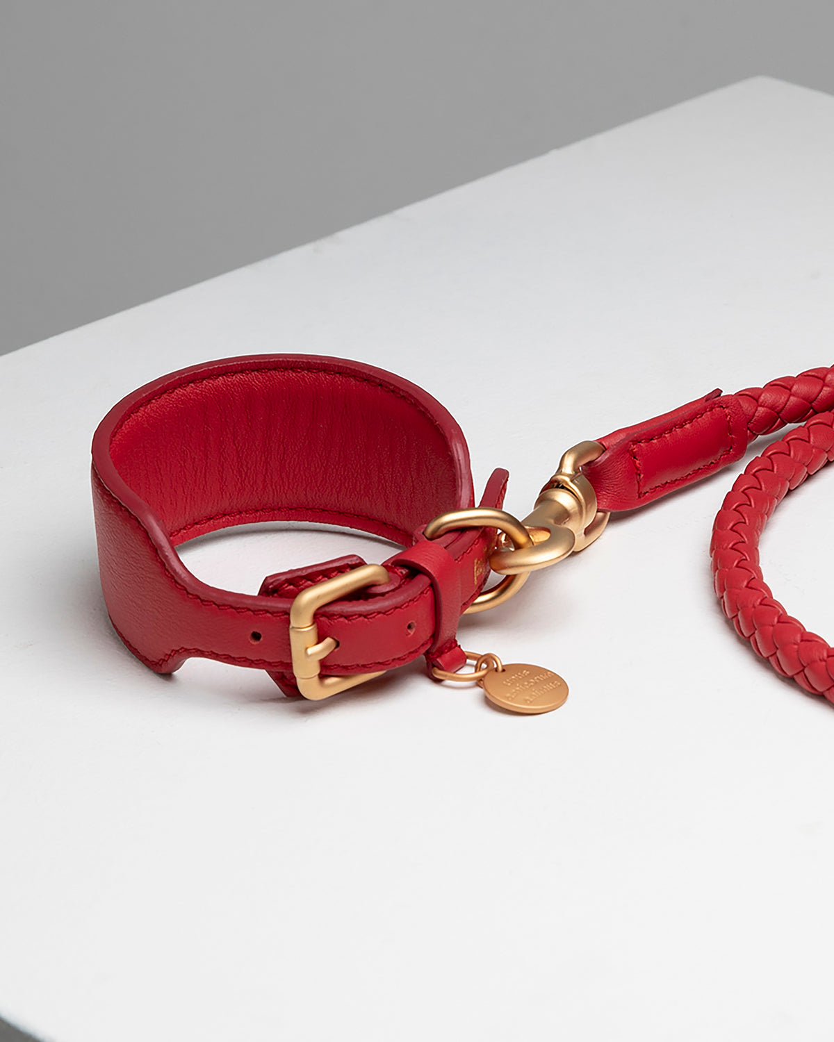 MARIO WIDE LEATHER COLLAR | קולר עור רחב לכלב