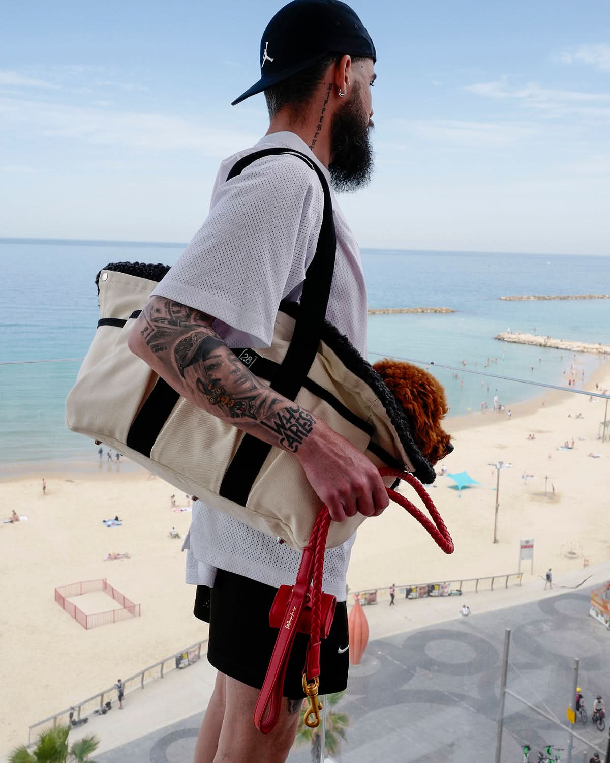 רצועה קלועה לכלב מעור נאפה איטלקי | FERDINANDO NAPPA LEATHER LEASH