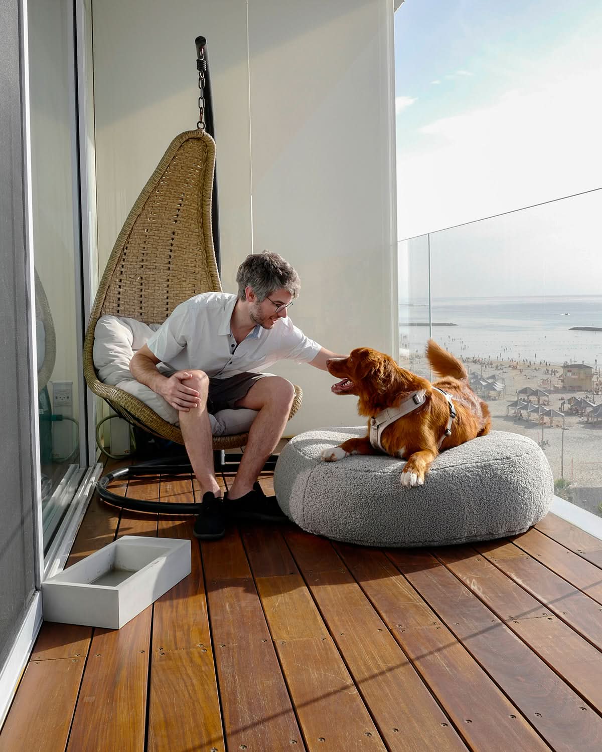 SENSO DOG ORTHOPEDIC POUFFE | מיטת פוף אורתופדית לכלב