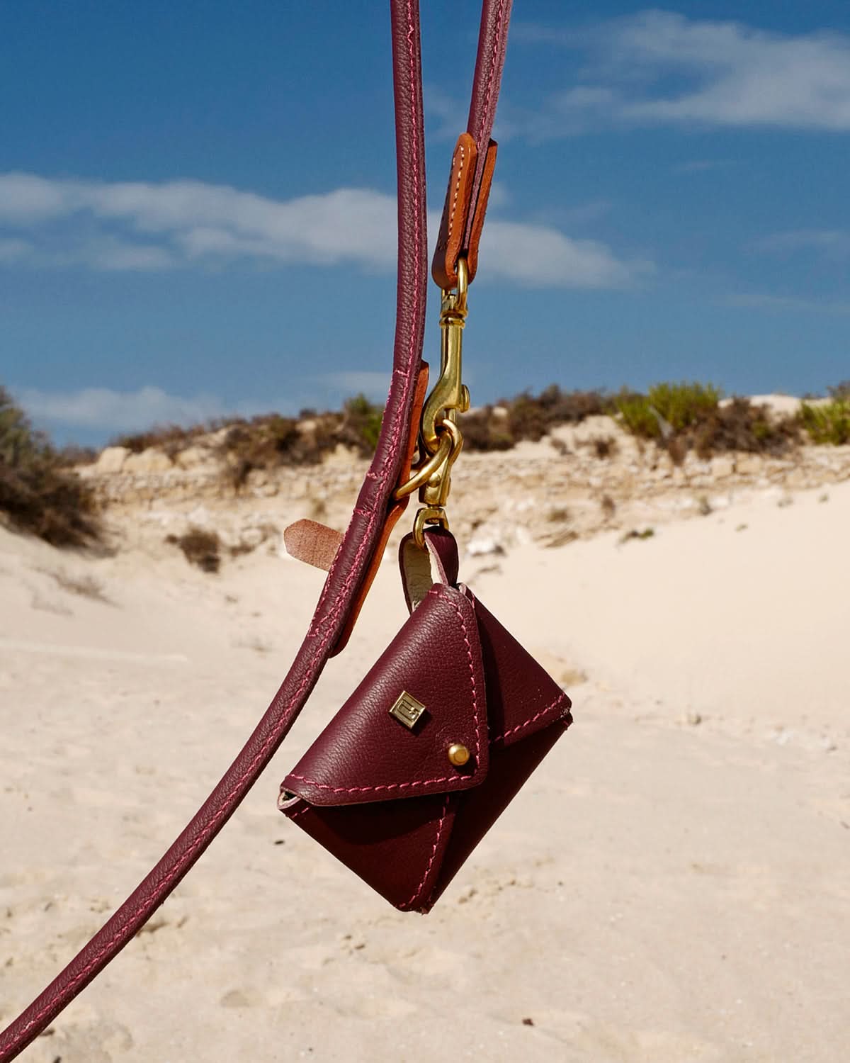 ROLLED SOFT LEATHER LEASH | רצועת עור לכלב