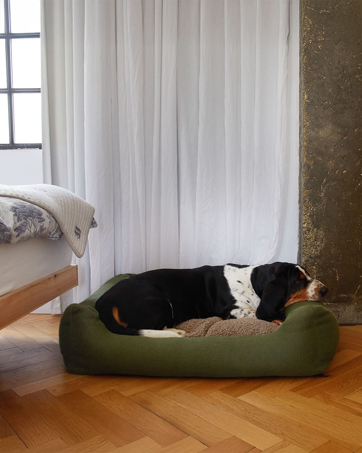 REPLACEMENT COVER FROM NATURAL JUTE FOR HENRI BED | ריפוד להחלפה למיטה לכלב