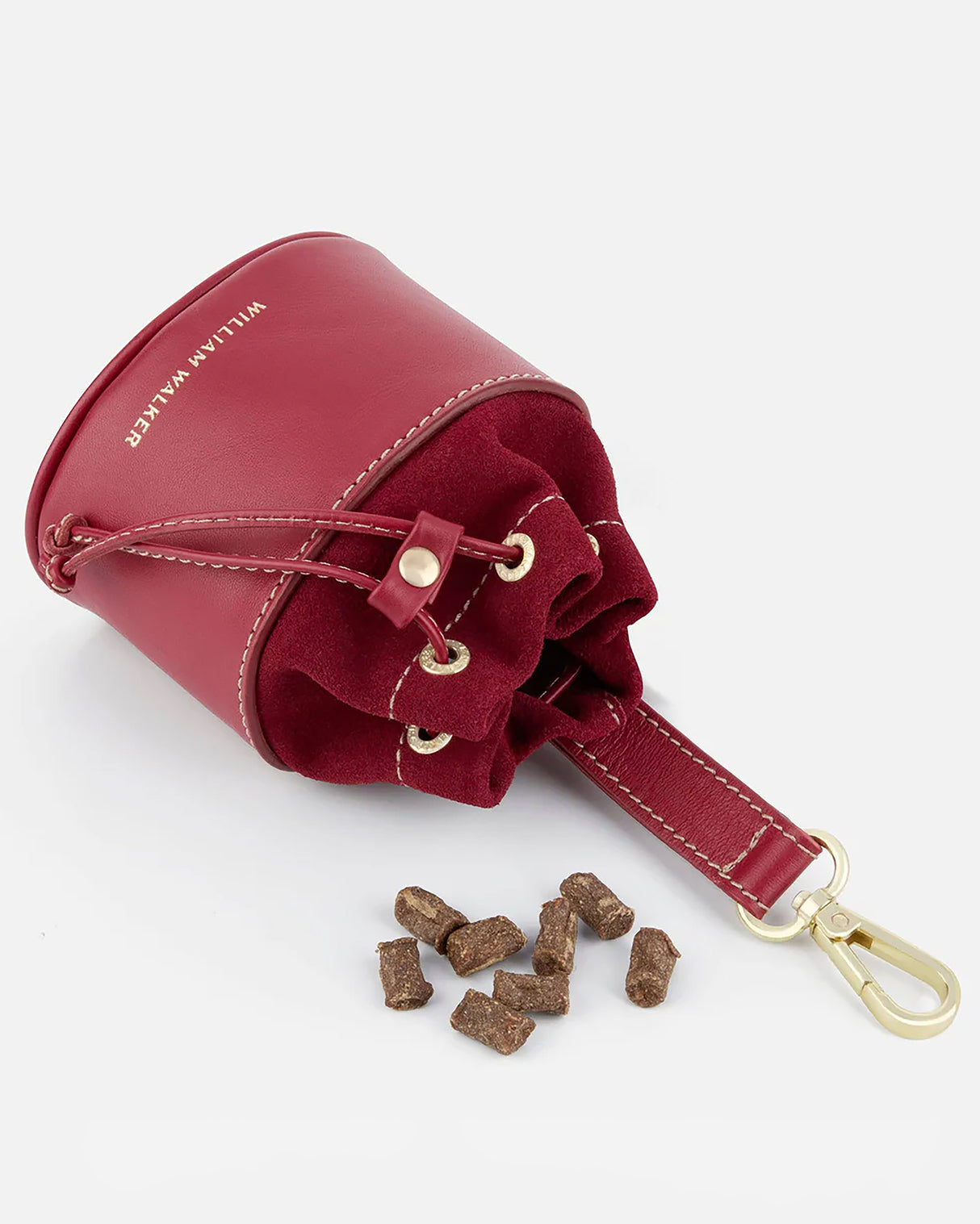 Luxe Suede Leather Treat Bag | נרתיק חטיפים מעור