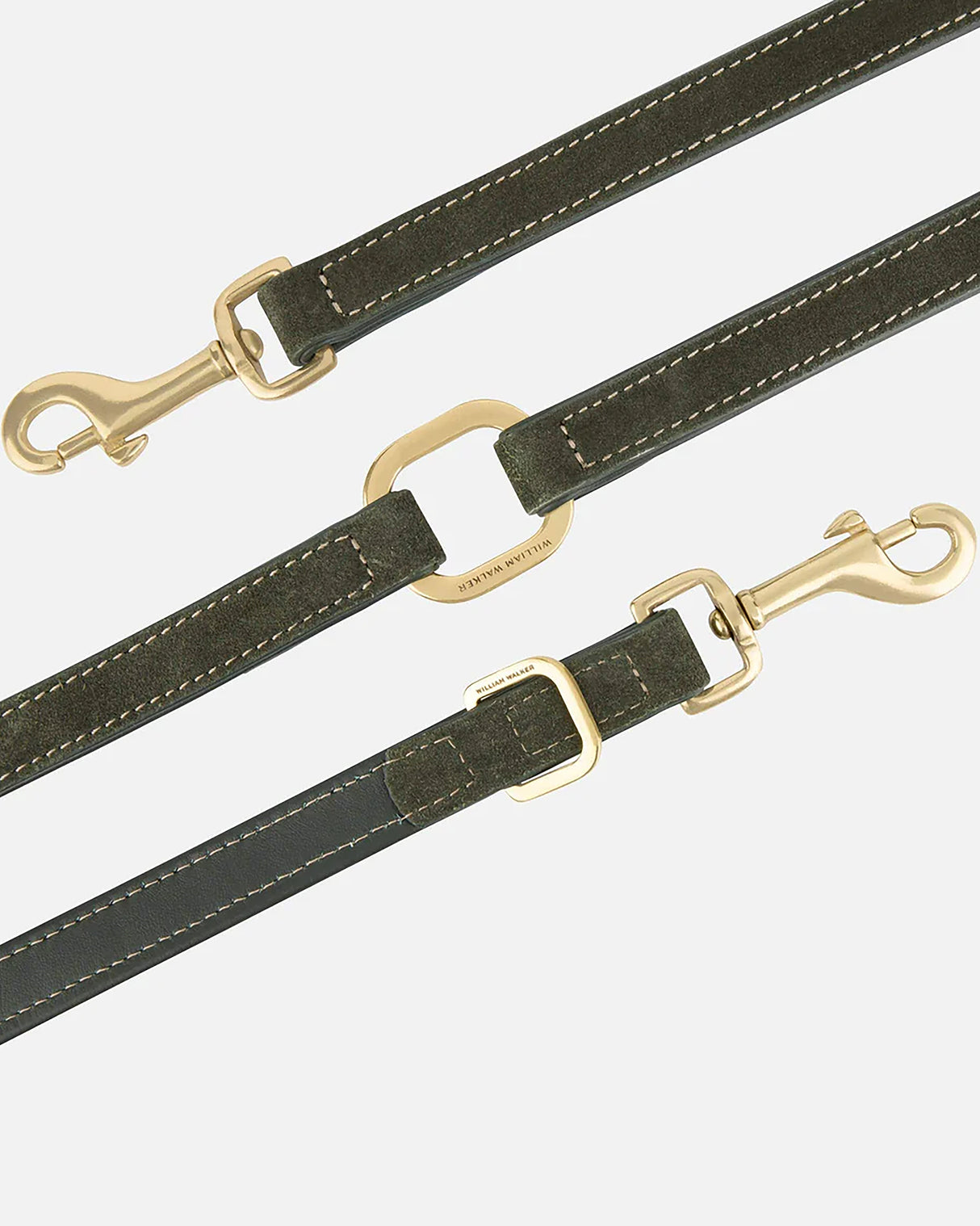Luxe Suede Leather Dog Leash | רצועת עור ארוכה ומתכווננת לכלב