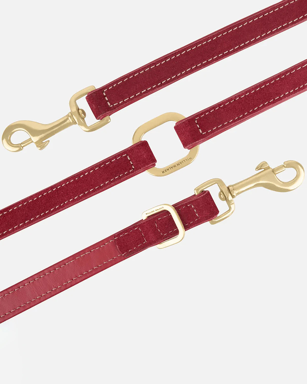 Luxe Suede Leather Dog Leash | רצועת עור ארוכה ומתכווננת לכלב
