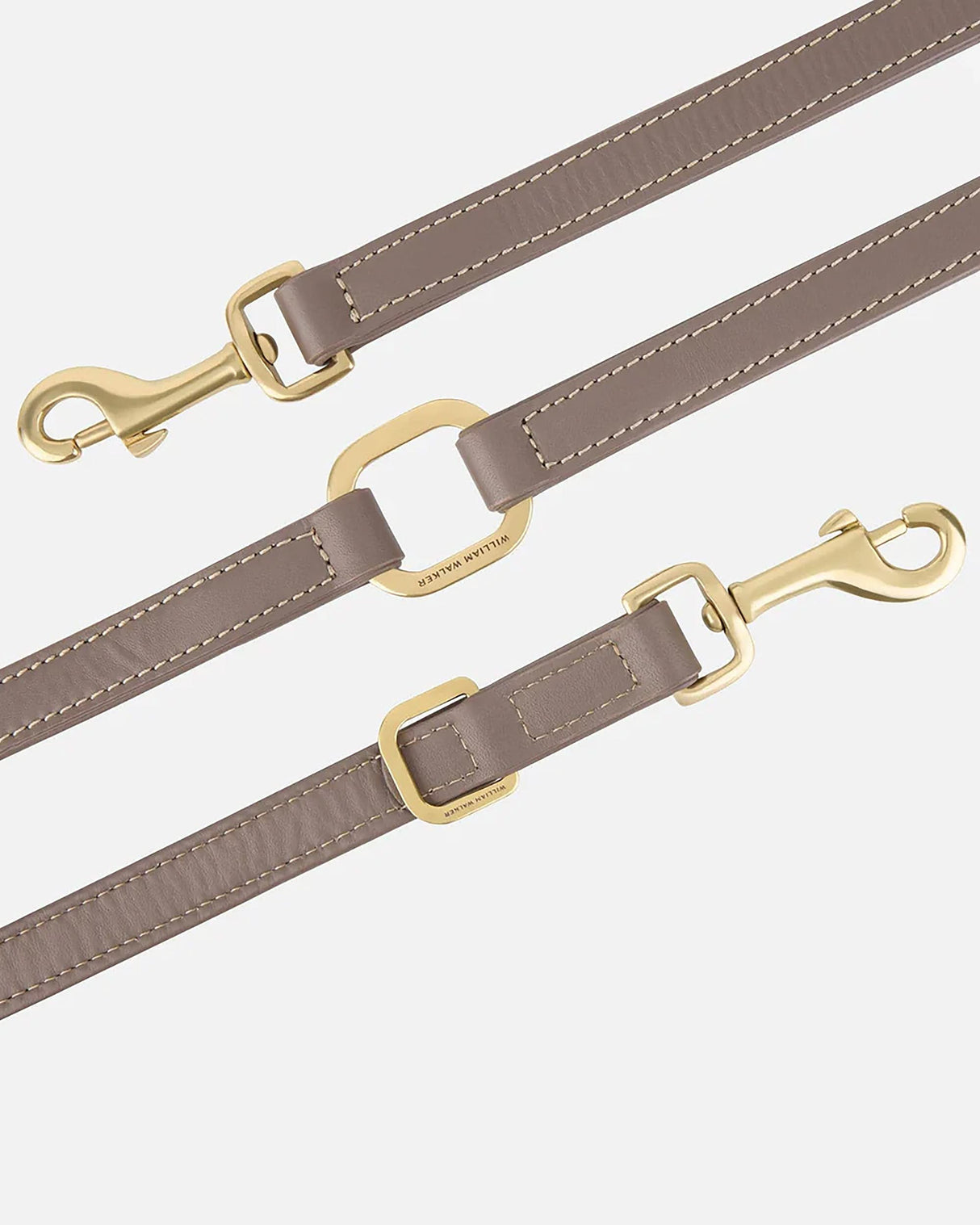 Luxe Smooth Leather Dog Leash | רצועת עור נאפה ארוכה ומתכווננת לכלב