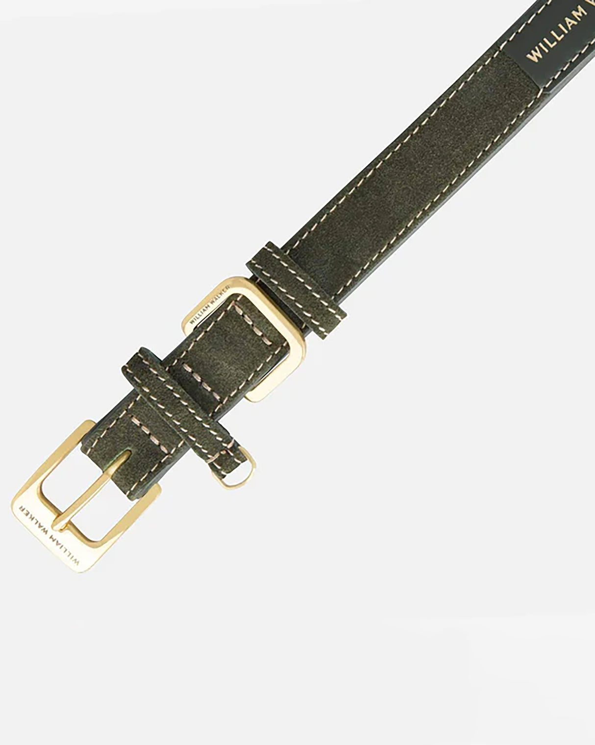 Luxe Suede Leather Dog Collar | קולר עור זמש לכלב