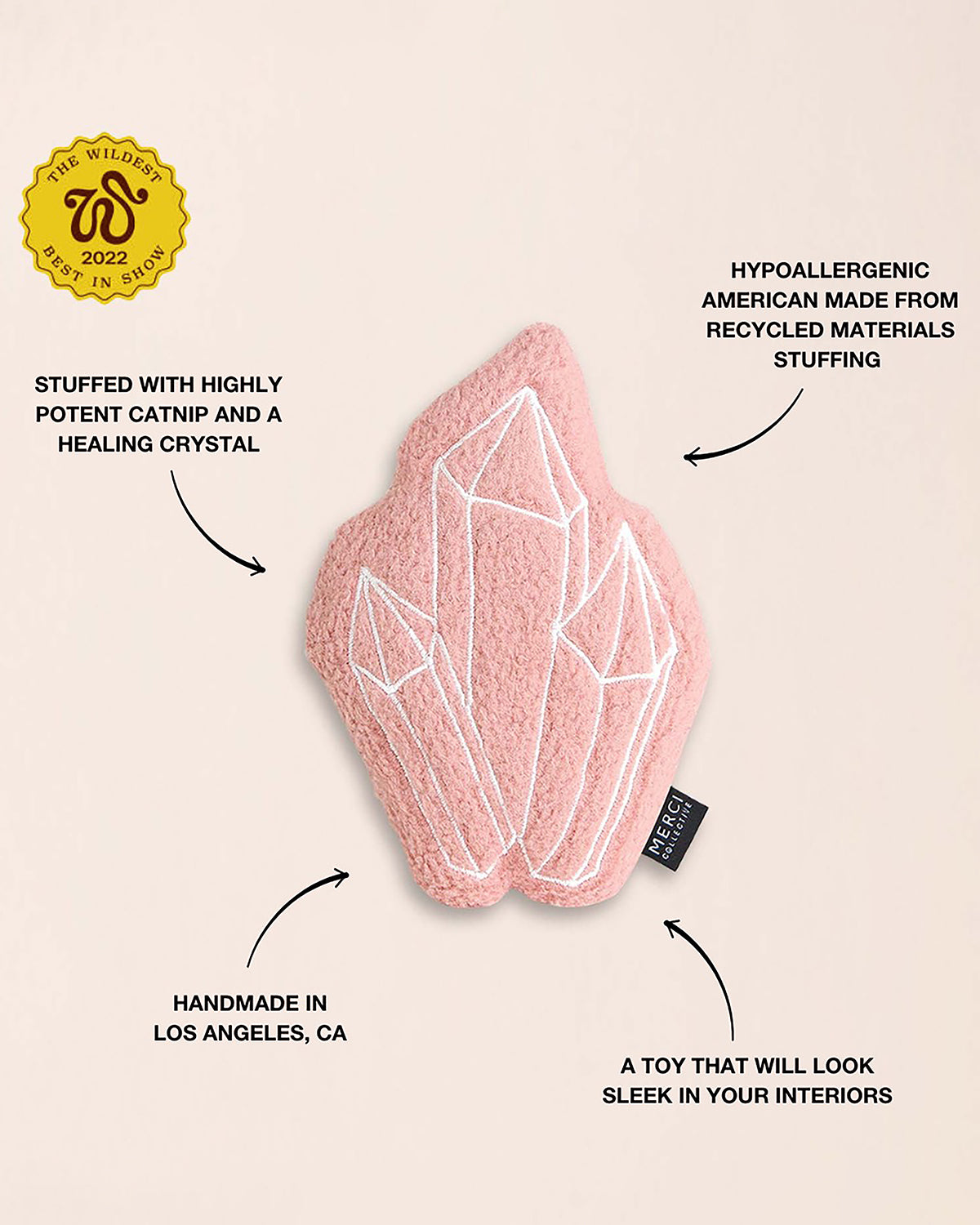 CRYSTAL INFUSED CATNIP CAT TOY | צעצוע לחתול בשילוב קטניפ וקריסטלים