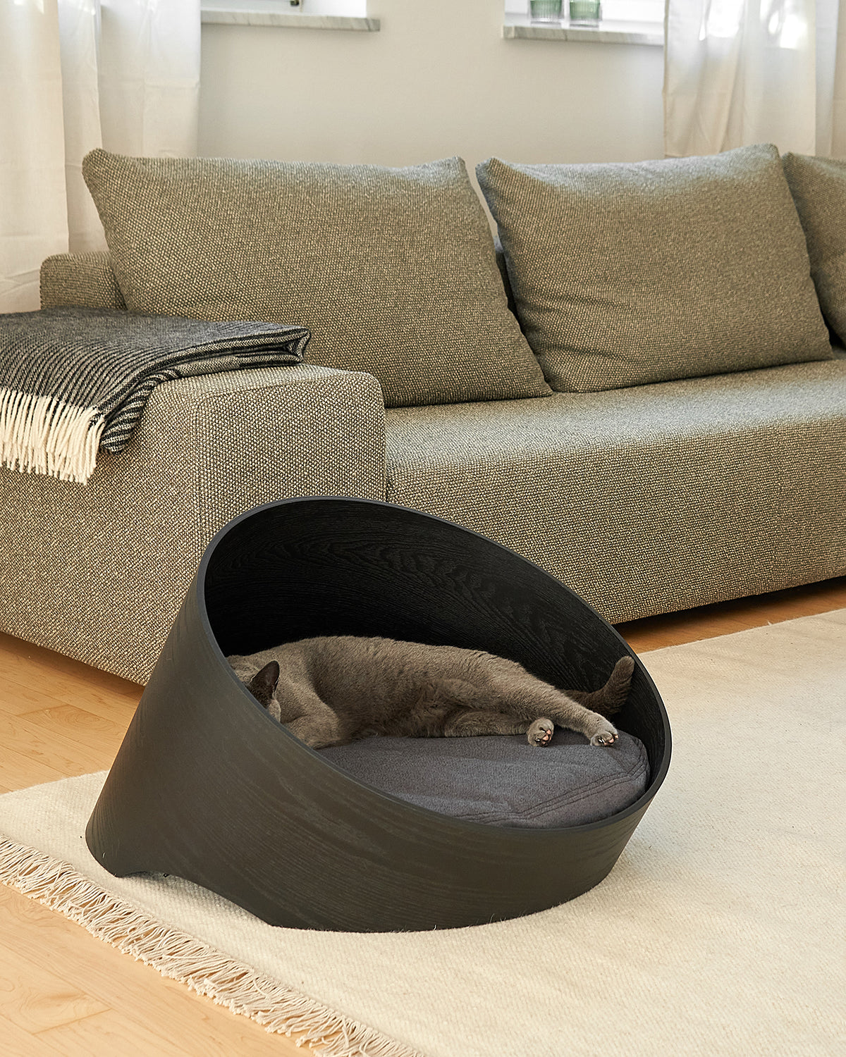 COVO CAT CAVE BED | מיטת עץ לחתול