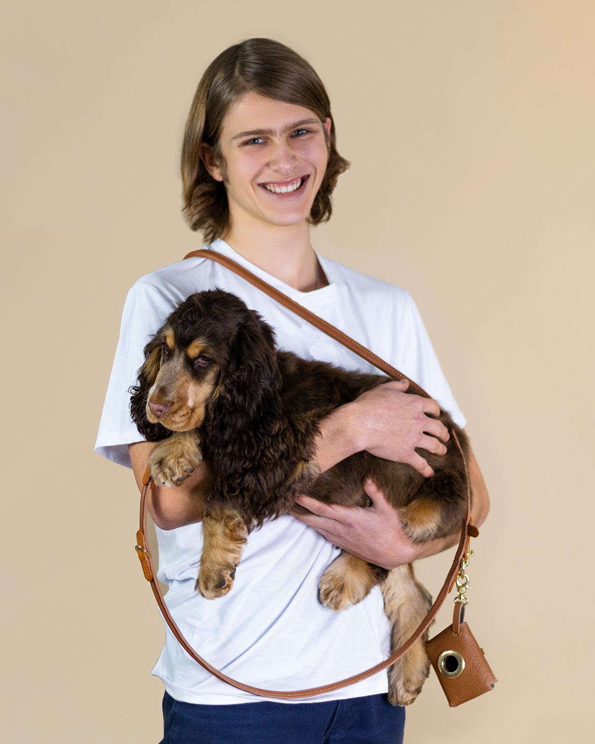 ROLLED SOFT LEATHER LEASH | רצועת עור לכלב