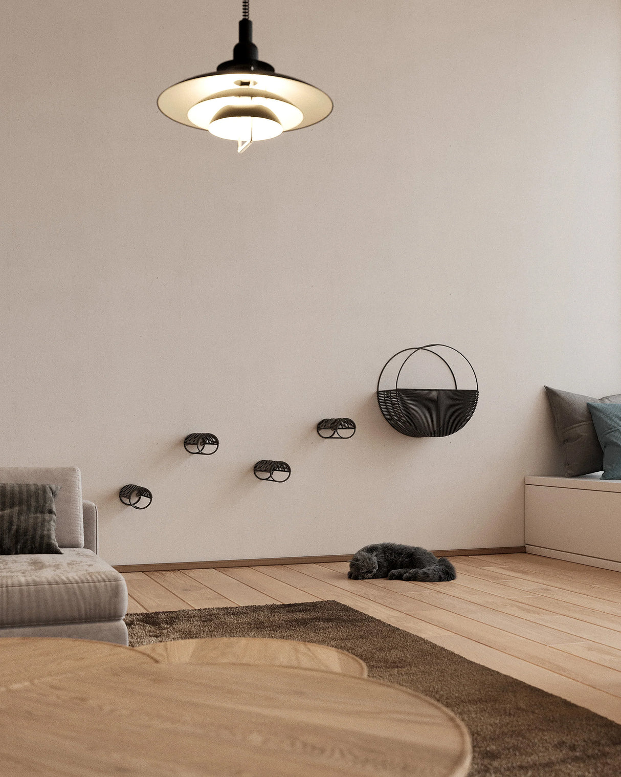 GRADIANO WALL NEST CLIMBING FOR CATS  | מתקן טיפוס ושינה לחתולים