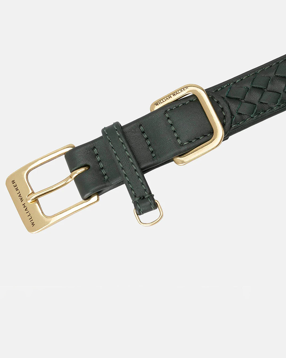 Prestige Leather Dog Collar | קולר עור נאפה קלוע לכלב