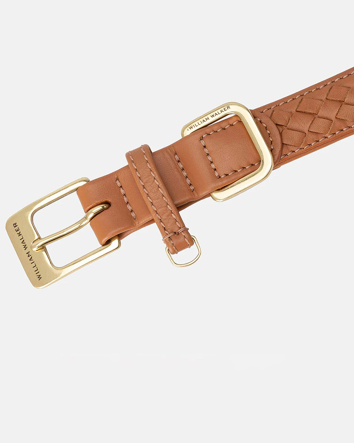 Prestige Leather Dog Collar | קולר עור נאפה קלוע לכלב