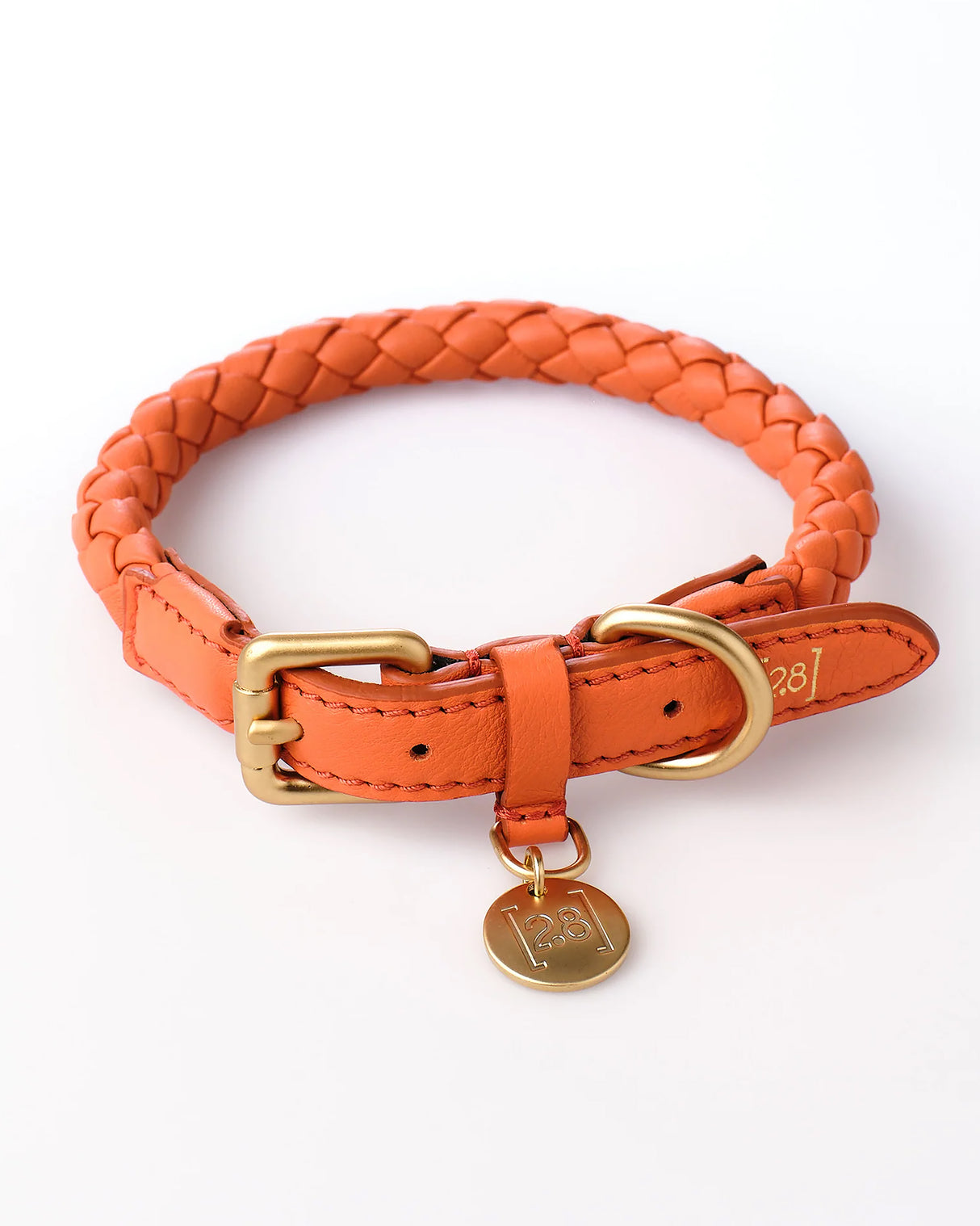 קולר קלוע לכלב מעור נאפה איטלקי | FERDINANDO NAPPA LEATHER COLLAR