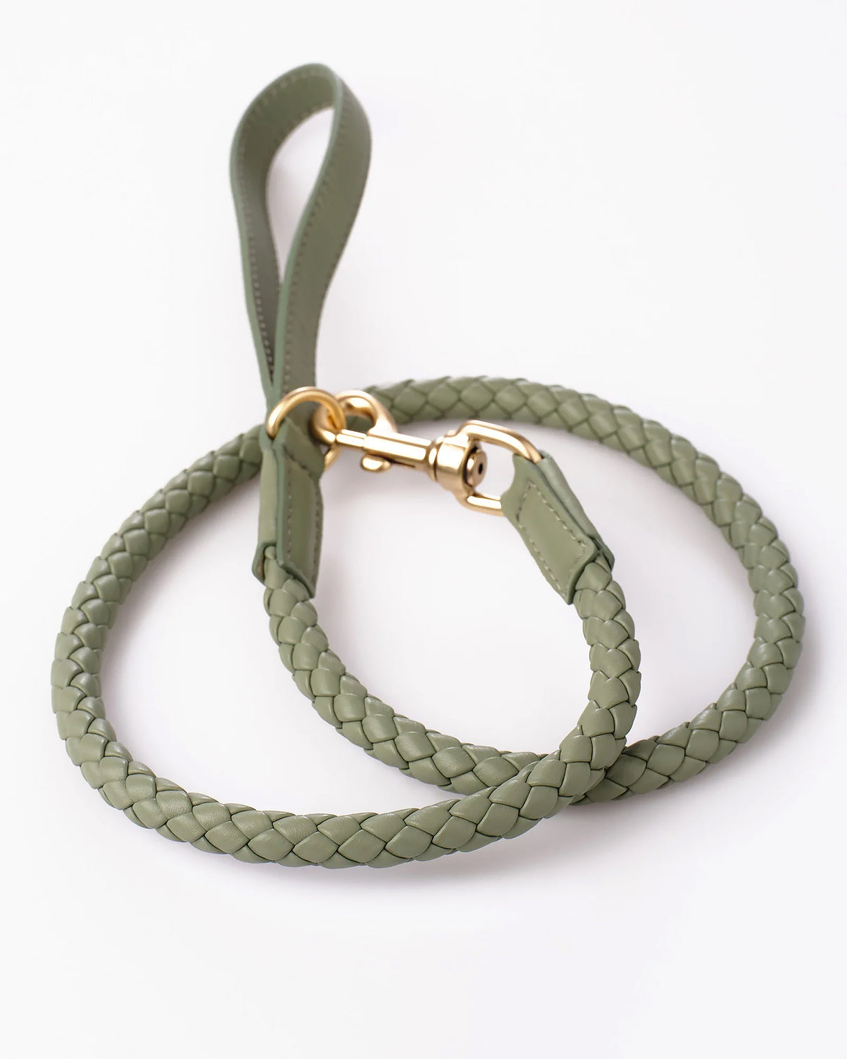 רצועה קלועה לכלב מעור נאפה איטלקי | FERDINANDO NAPPA LEATHER LEASH