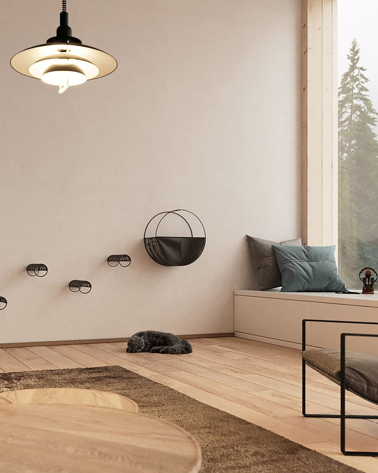 GRADIANO WALL NEST CLIMBING FOR CATS  | מתקן טיפוס ושינה לחתולים