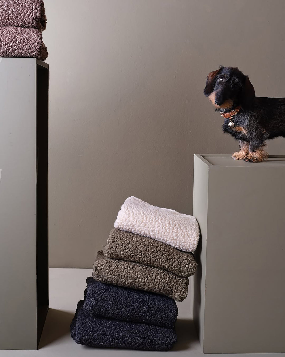 REPLACEMENT BOUCLÉ WOOL COVER FOR FULVIO BED | ריפוד להחלפה למיטה לכלב