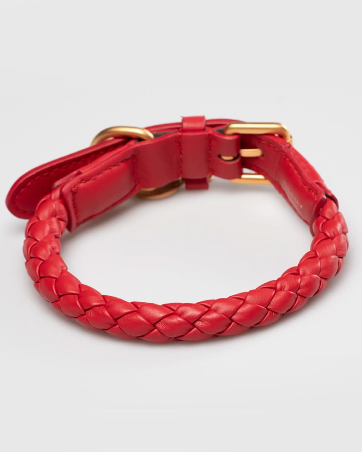 קולר קלוע לכלב מעור נאפה איטלקי | FERDINANDO NAPPA LEATHER COLLAR