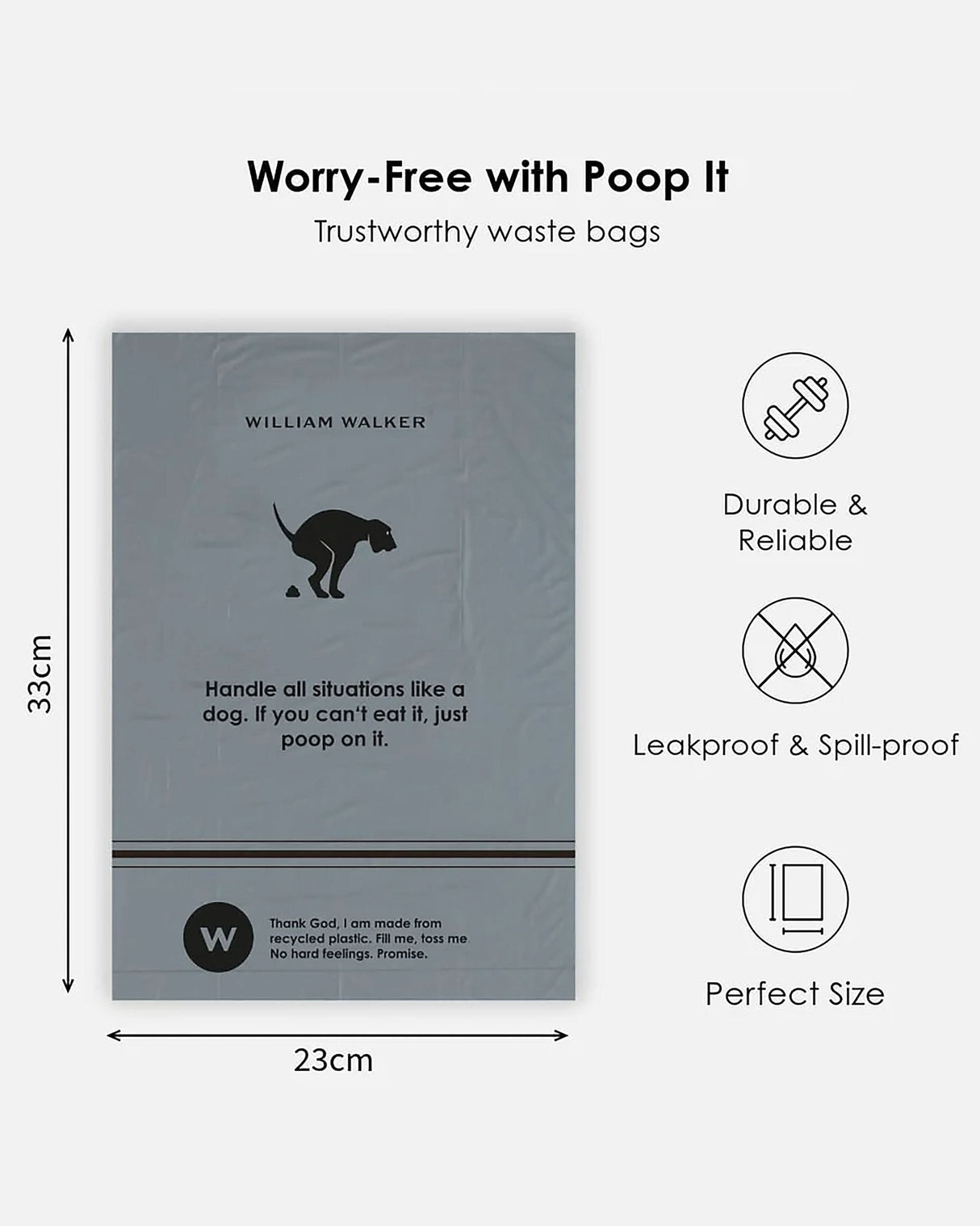 Poop it Poo Bags Rolls | מארז שקיות איסוף אקולוגיות לכלב