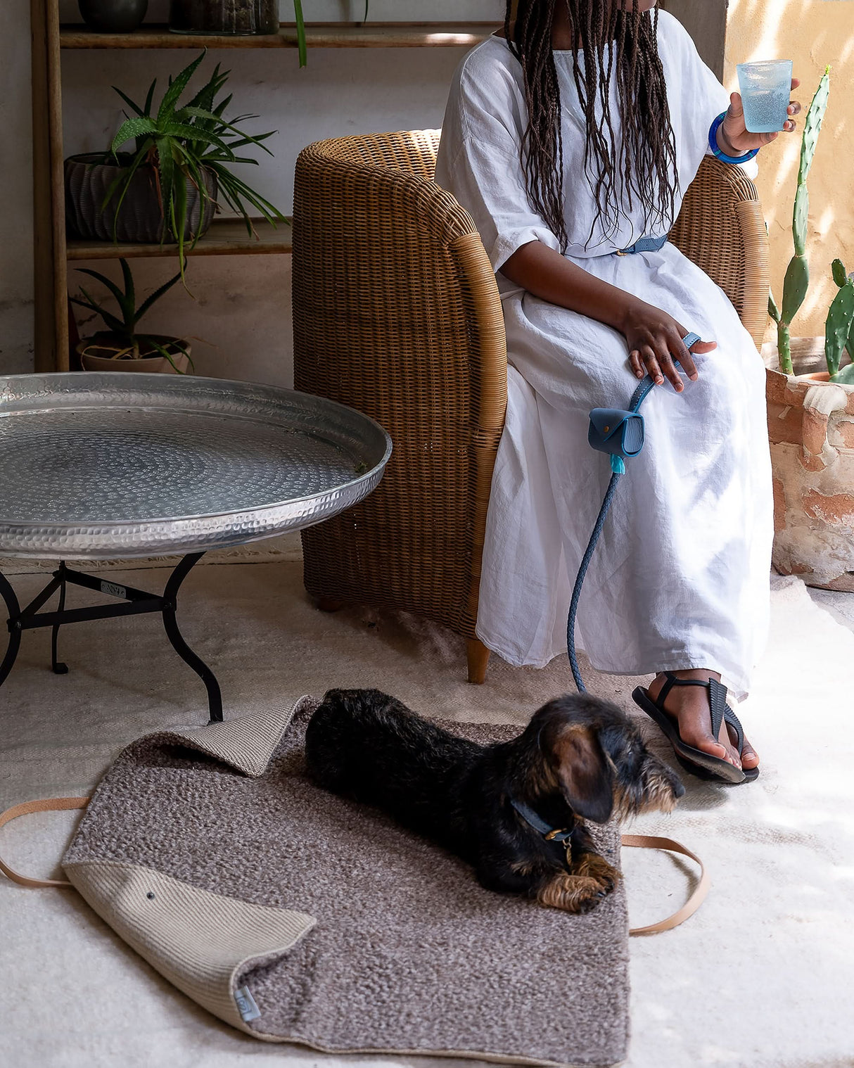 FERDINANDO NAPPA LEATHER LEASH | רצועת עור נאפה לכלב