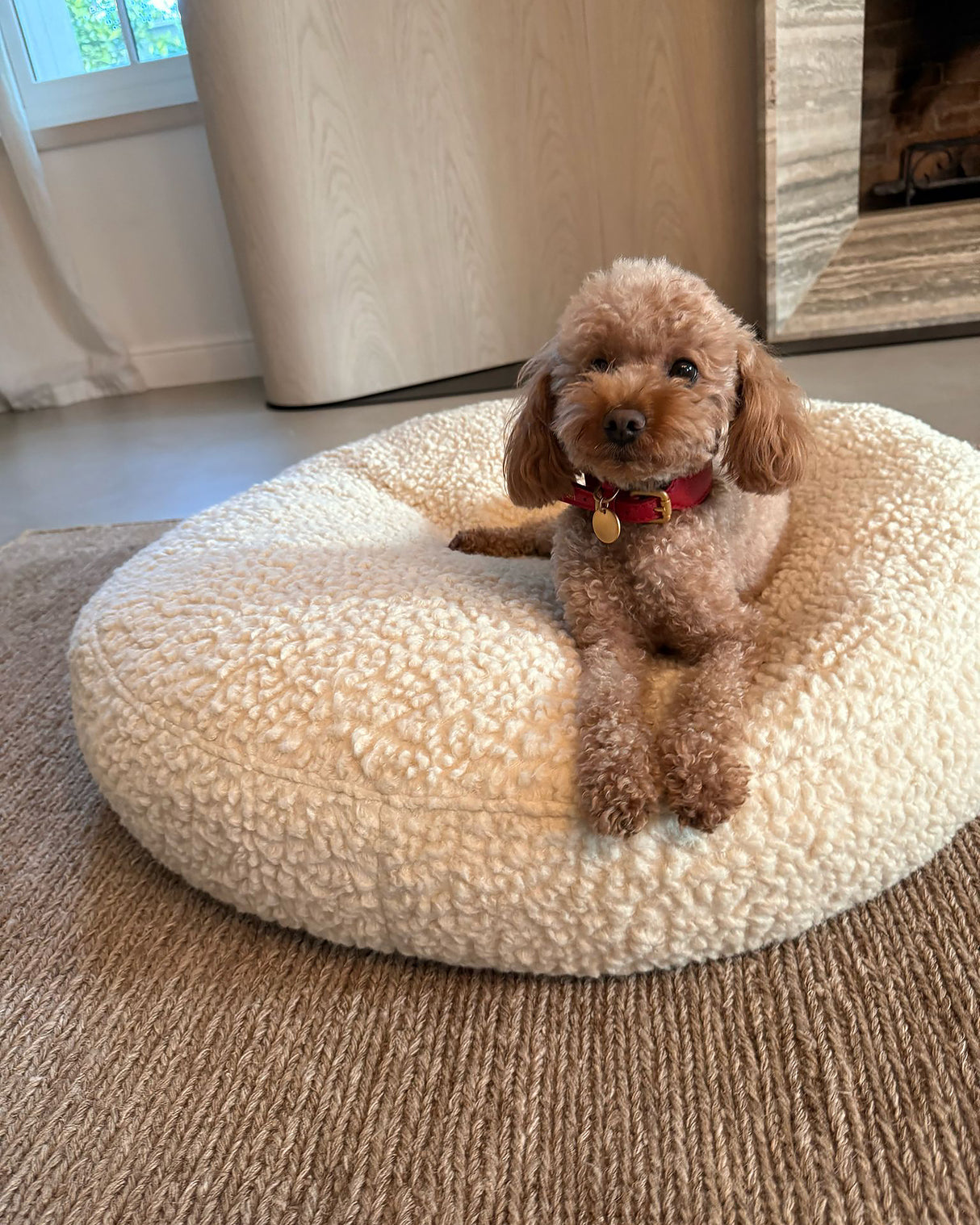 FULVIO BOUCLÉ WOOL BED | מיטת פוף לכלב