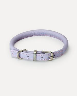 ROLLED SOFT LEATHER COLLAR | קולר עור לכלב