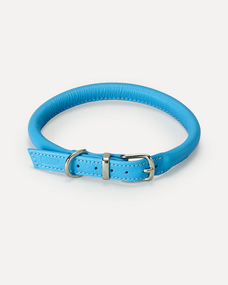 ROLLED SOFT LEATHER COLLAR | קולר עור לכלב