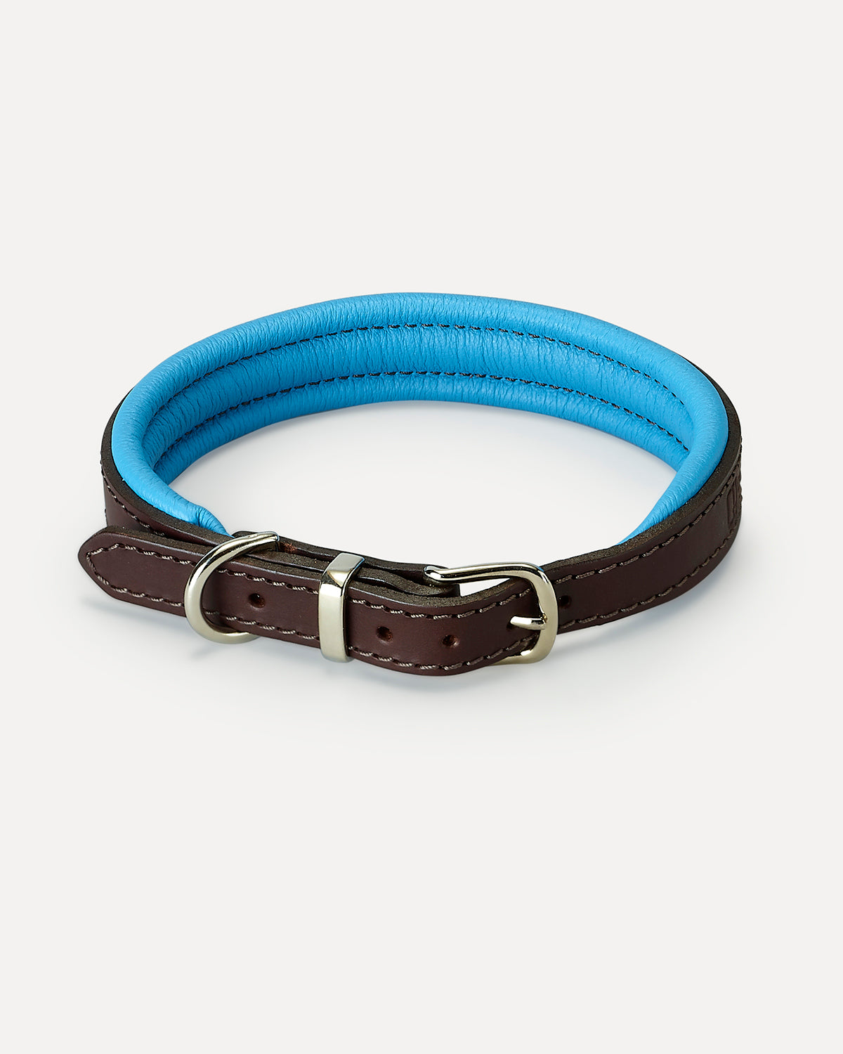 PADDED SOFT LEATHER COLLAR | קולר עור מרופד לכלב