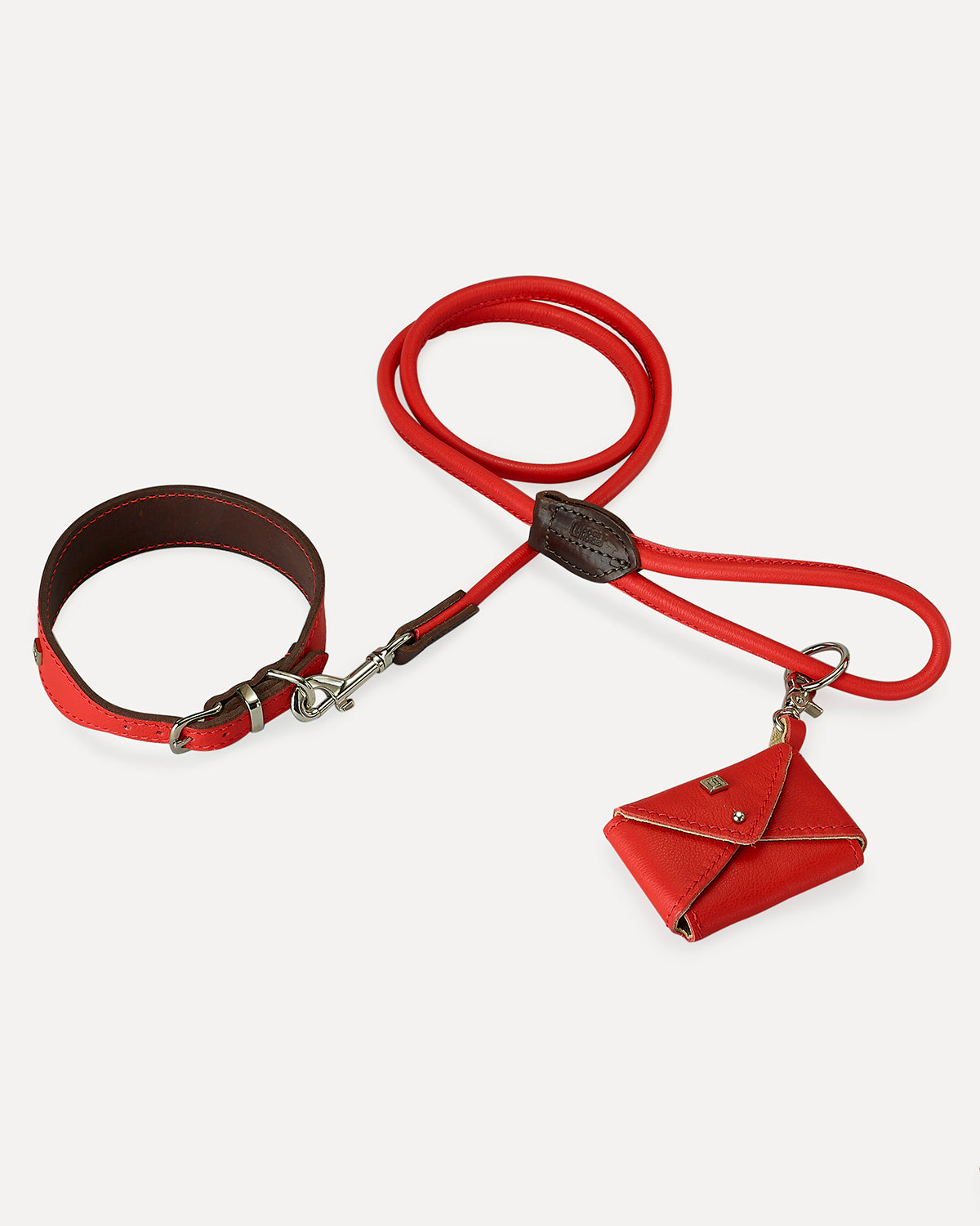 ROLLED SOFT LEATHER LEAD | רצועת עור לכלב