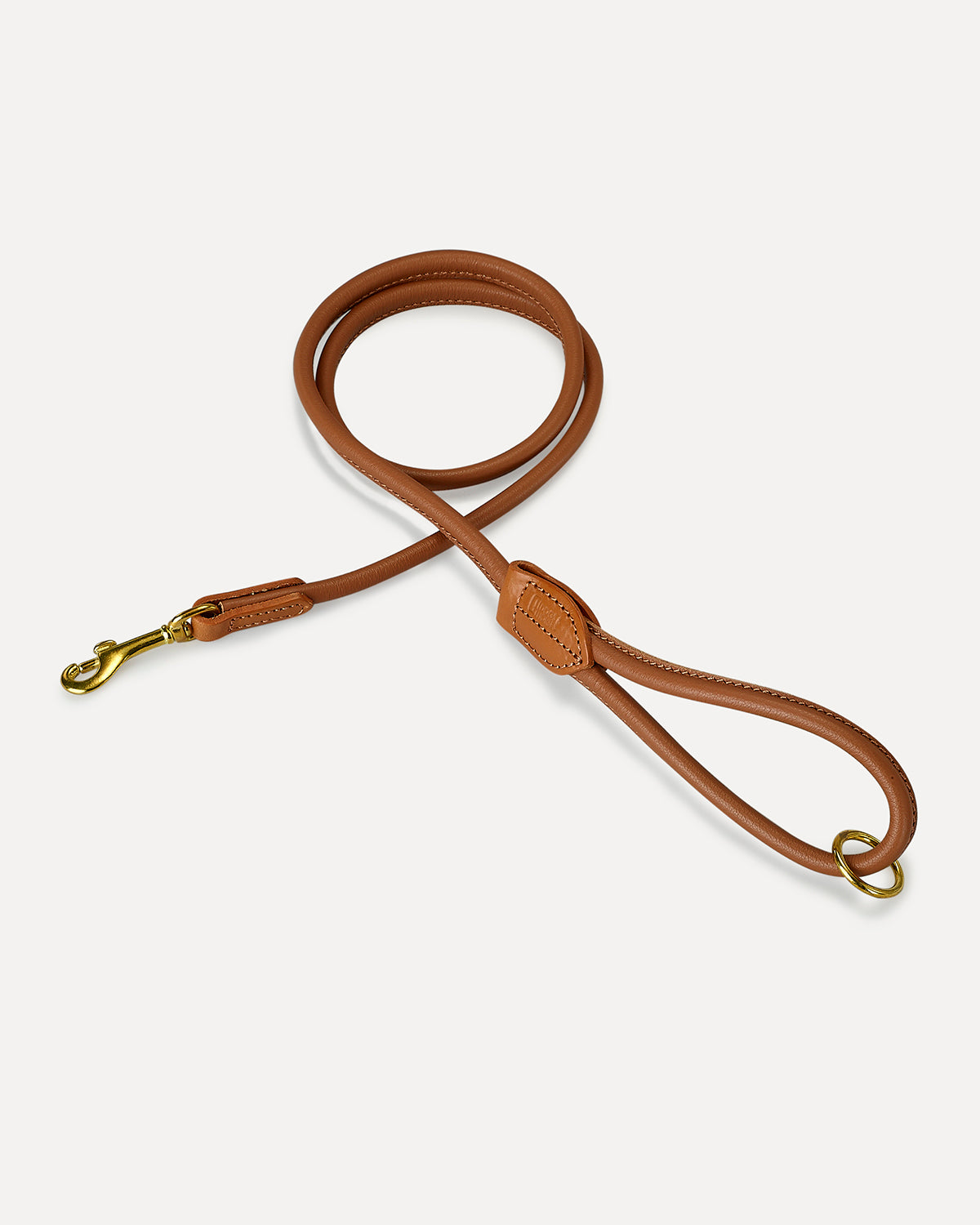 ROLLED SOFT LEATHER LEAD | רצועת עור לכלב