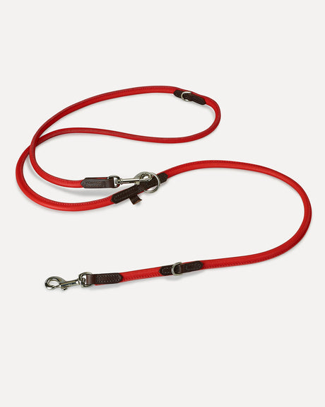 FREE-HANDS ADJUSTABLE LEATHER LEAD | רצועה מתכווננת לכלב