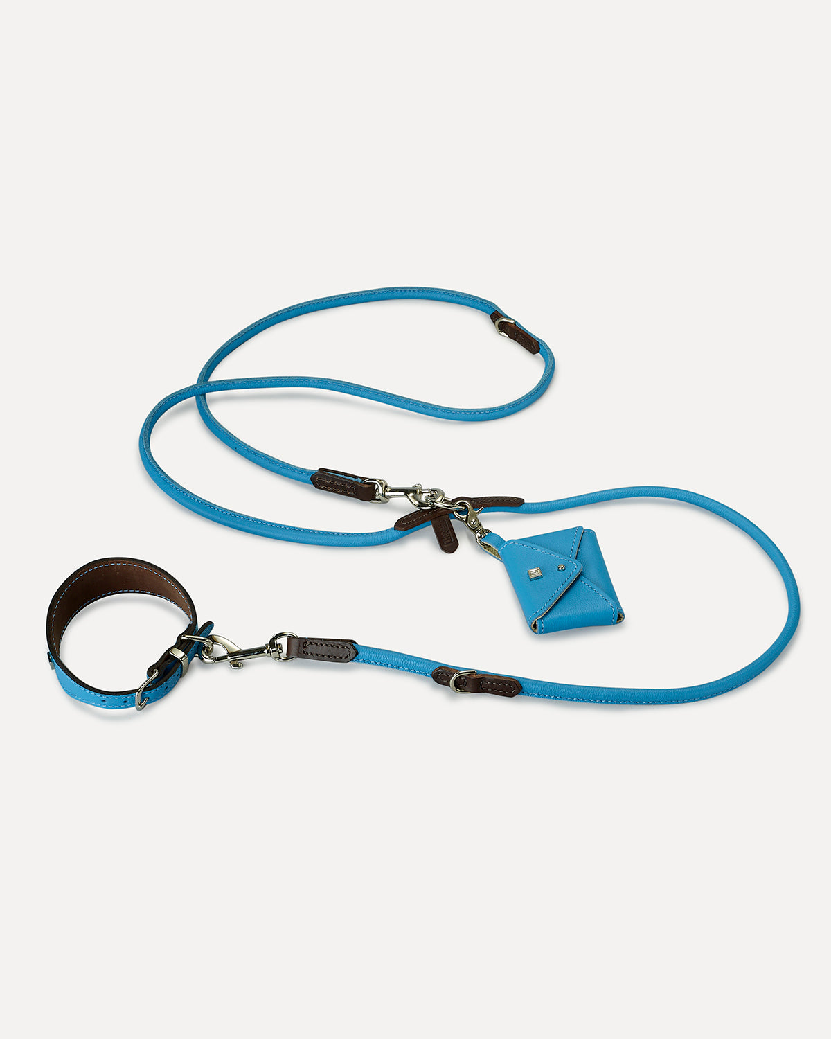 FREE-HANDS ADJUSTABLE LEATHER LEAD | רצועה מתכווננת לכלב